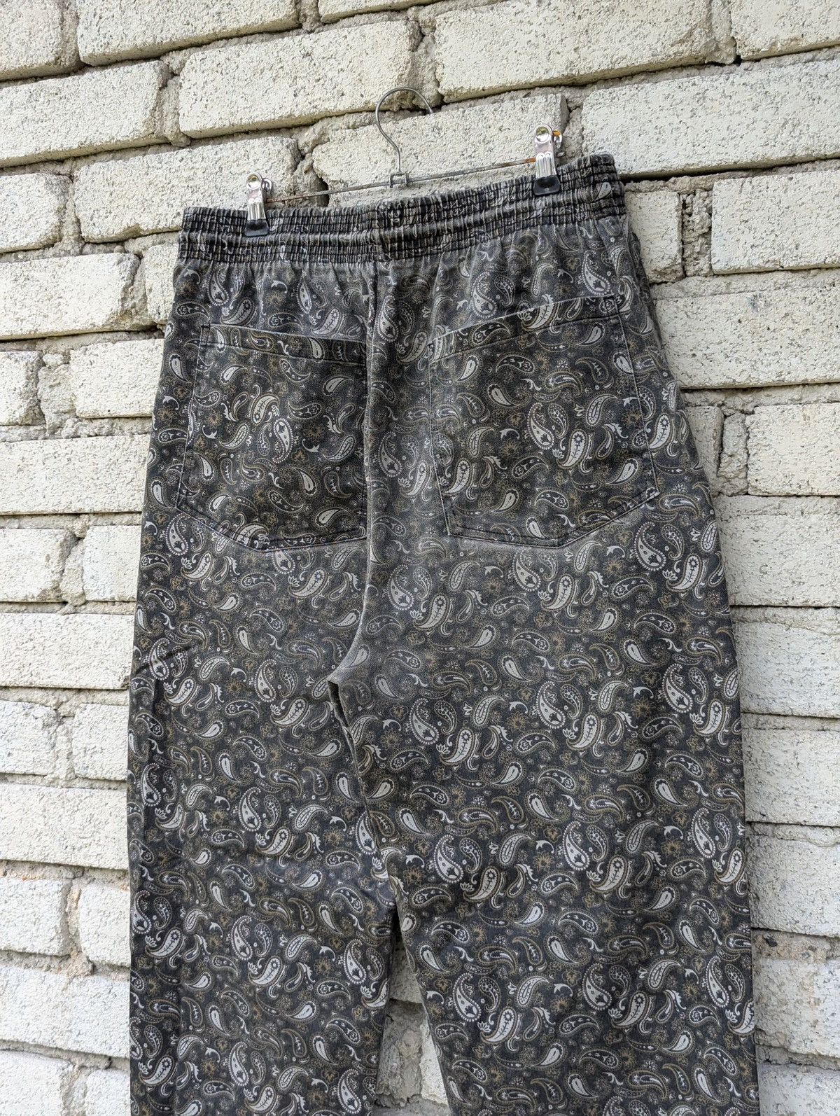 Japanese Brand Paisley Easy Pants Size US 33 - 6 Thumbnail