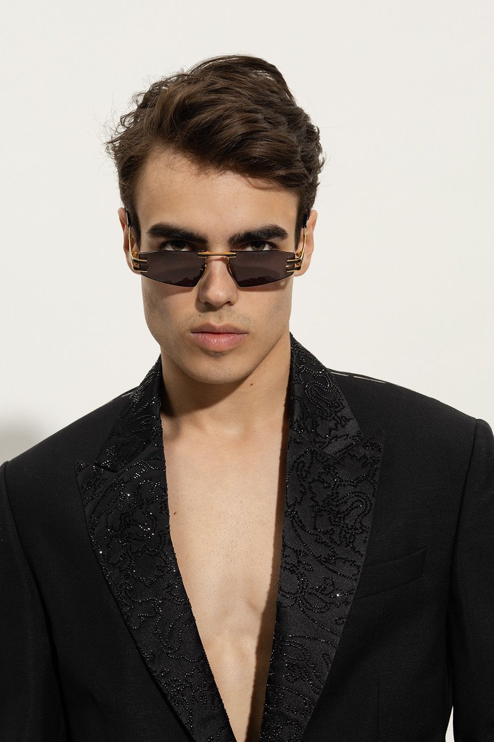 Balmain Balmain Women Sunglasses Gold Black Grey FIXE BPS-123A-54 Size ONE SIZE - 13 Thumbnail
