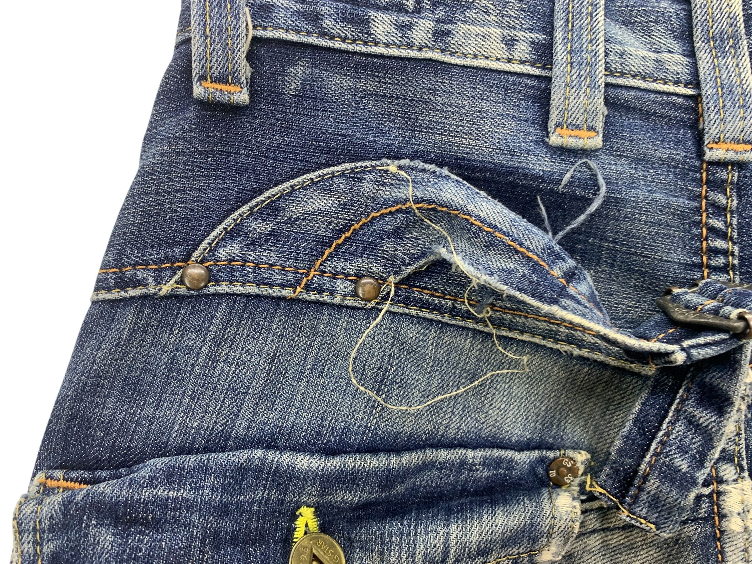G-Star GStar Raw Jeans Knee Distressed Jeans Pants Size US 27 - 15 Thumbnail