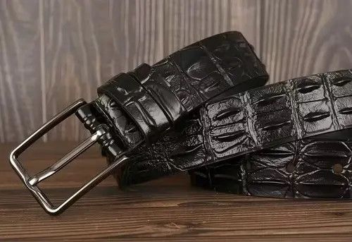 Other Leather Belt with Crocodile Design Size ONE SIZE - 2 Thumbnail