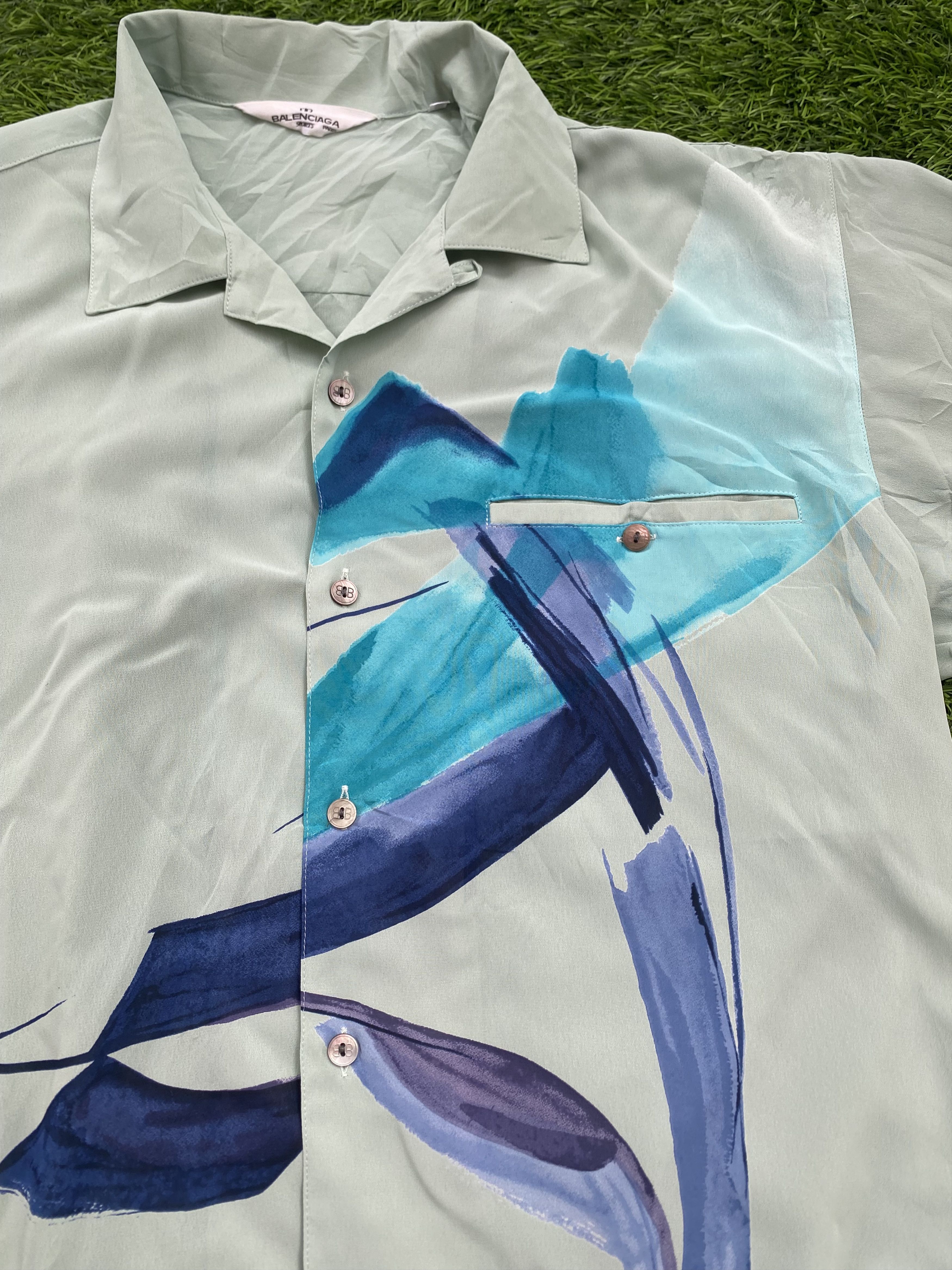 Balenciaga × Vintage Vintage 90s Balenciaga Shirt Size US M / EU 48-50 / 2 - 2 Thumbnail