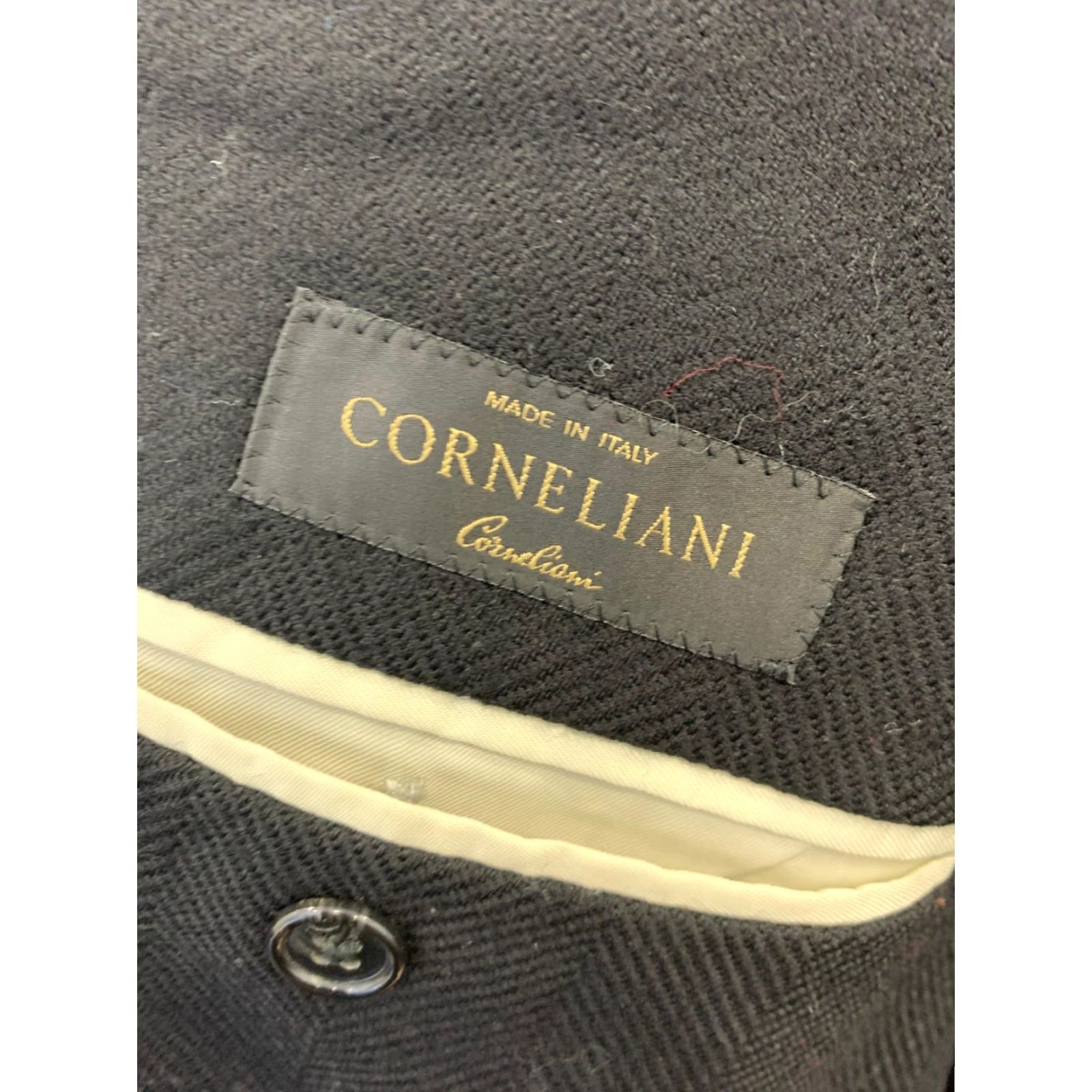 Corneliani Corneliani Overcoat Men XL Black Virgin Wool Italy Made Carnivali Size US XL / EU 56 / 4 - 4 Thumbnail