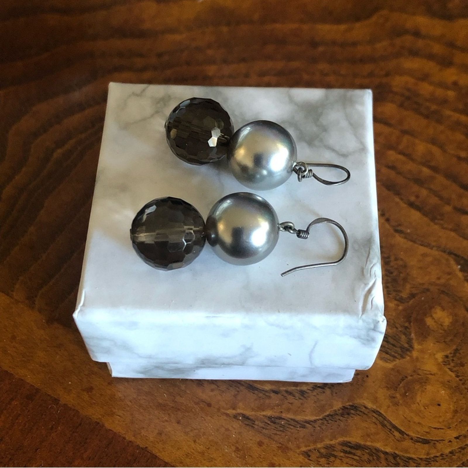 Handmade Hand crafted 925 sterling silver smoky quartz earrings Size ONE SIZE - 7 Thumbnail