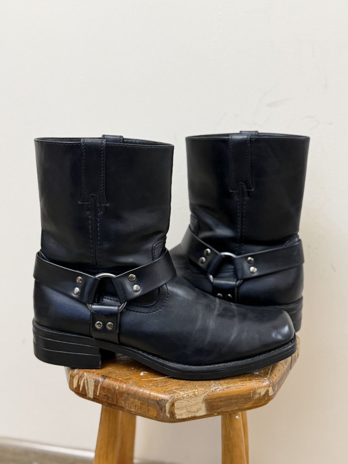 Vintage Vintage Leather Cowboy Biker Leather Guidi Vibe Boots Y2K Size US 9.5 / EU 42-43 - 2 Thumbnail