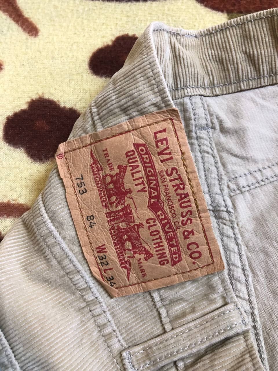 Levi's Vintage 90s Levi's 753 Loose Straight Fit Cotton Jeans Size US 32 / EU 48 - 3 Thumbnail