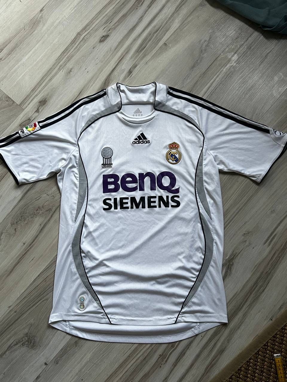 Pre-owned Real Madrid X Soccer Jersey Real Madrid 2006-2007 Jersey Benq Siemens Vintage Tee In White