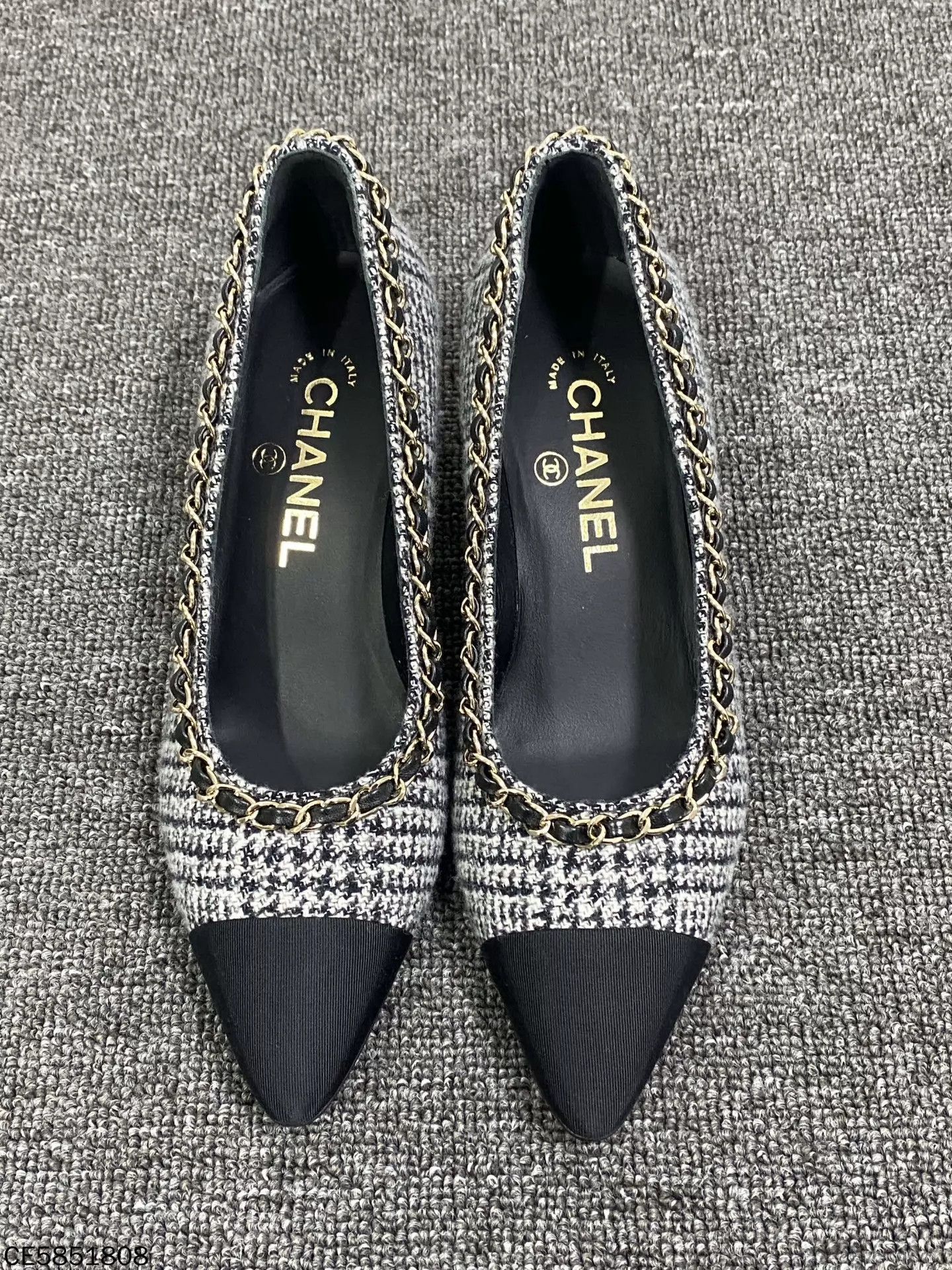 Chanel Chanel leather chain-woven flat shoes 35.5 Size US 5 / IT 35 - 2 Thumbnail