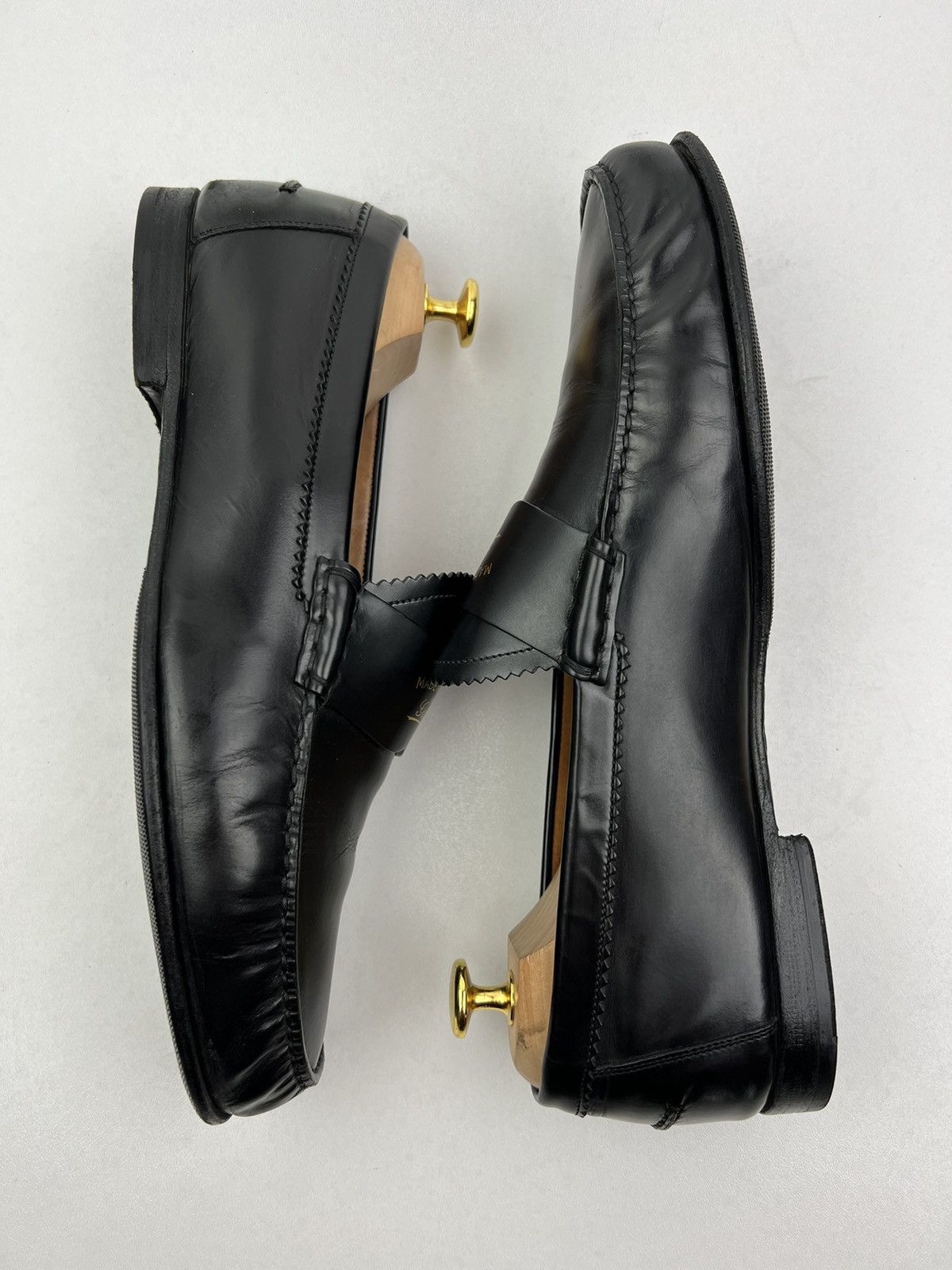 Gucci GUCCI Loafers Leather Penny Shoes GG Logo Black Men’s Size US 9.5 / EU 42-43 - 12 Thumbnail