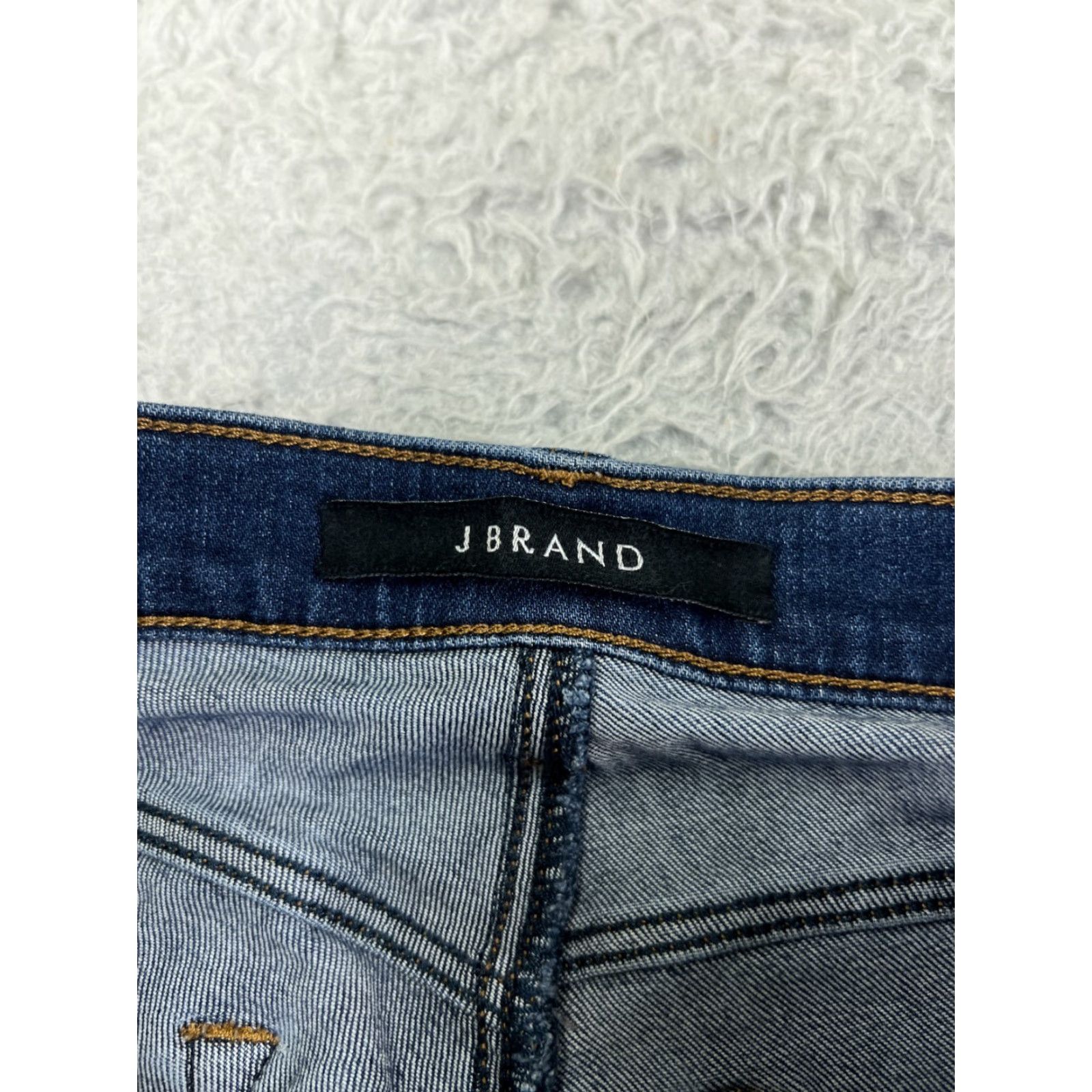 J Brand J.Brand Jeans Womens 25 Blue Denim Skinny Low Rise Cotton Blend 24x26 5-Pocket Design Zip Closure - Regular Fit Mens? Size 42" / US 20 - 6 Thumbnail