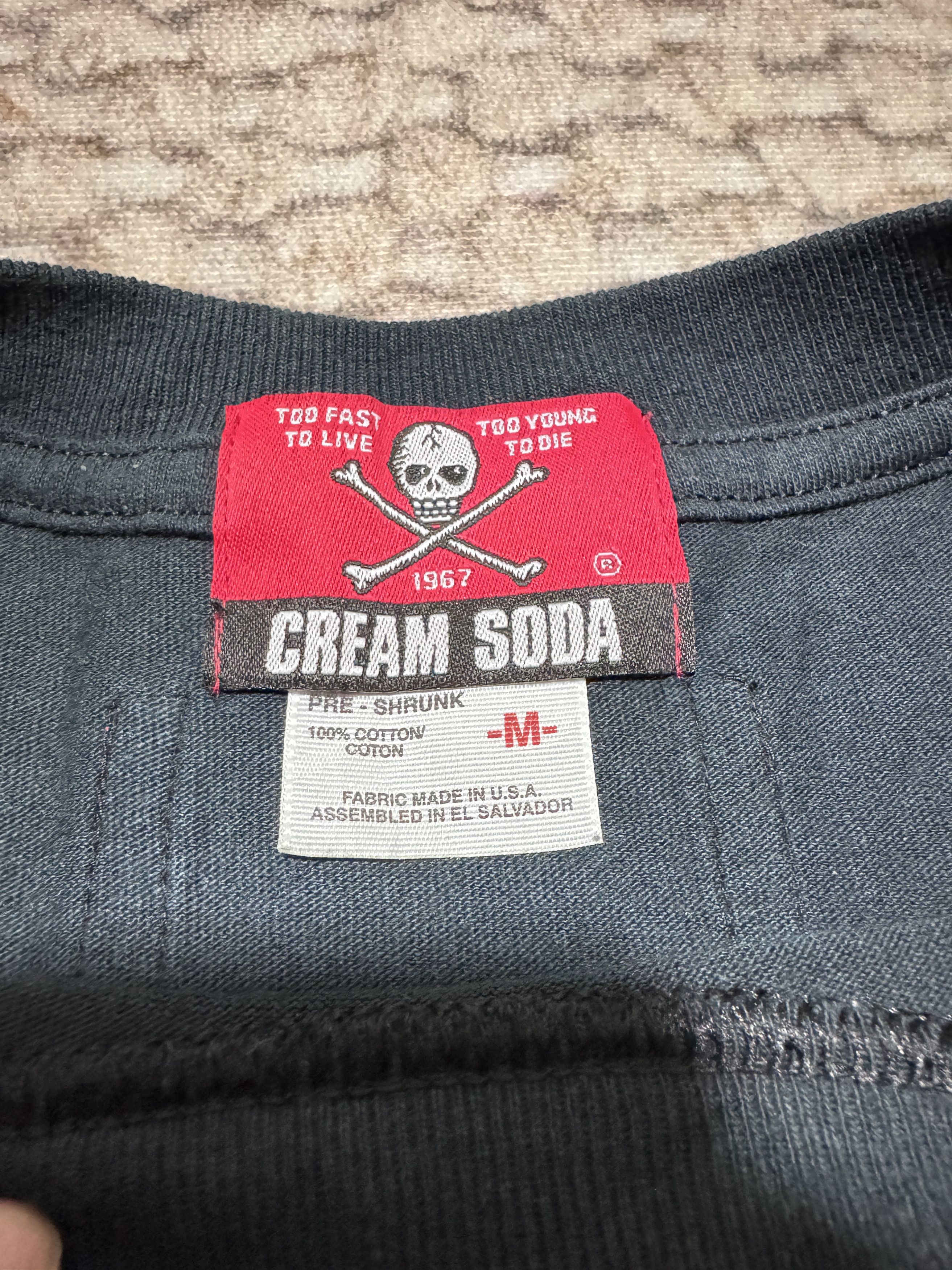 Japanese Brand Vintage Cream Soda Tour T shirt Rock N Roll Department Size US M / EU 48-50 / 2 - 3 Thumbnail