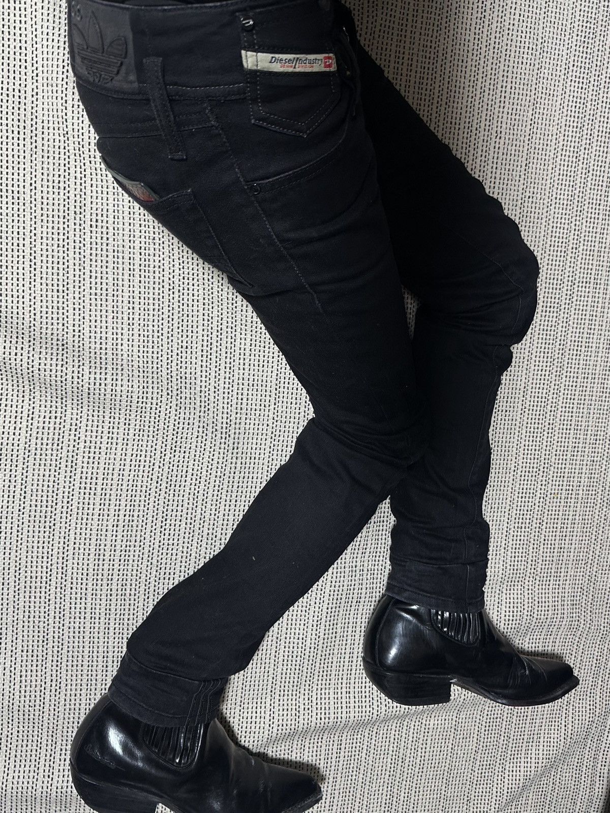 Adidas × Diesel Vintage Diesel x Adidas Skinny Jeans Size US 26 / EU 42 - 8 Thumbnail