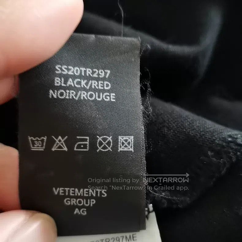 Vetements VETEMENTS Black Short Sleeve T-Shirt Size US XL / EU 56 / 4 - 7 Thumbnail