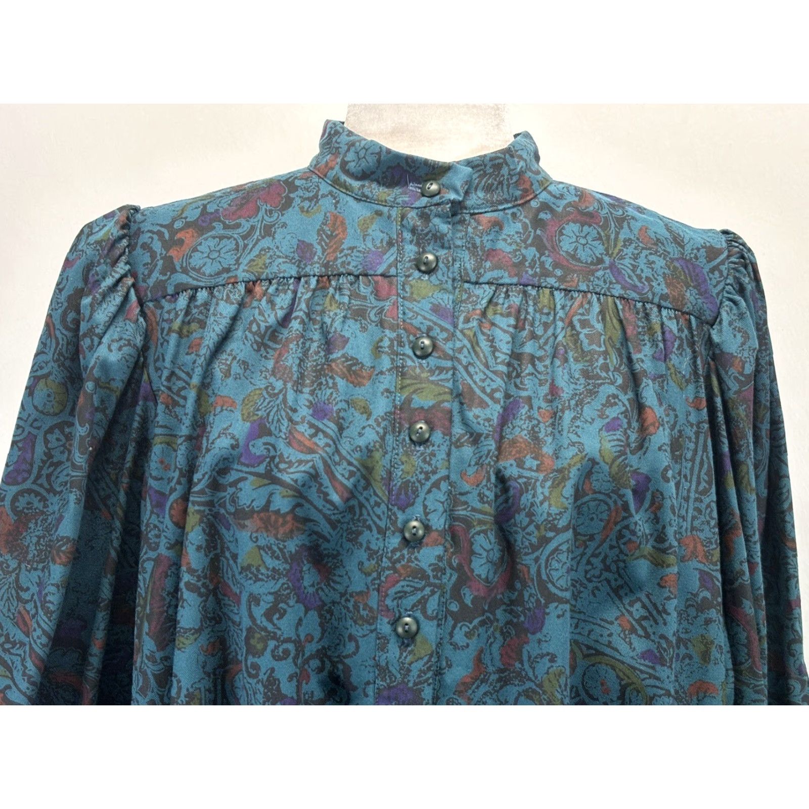 J. Jill Vtg J. Jill Canvas Dress Large Tie Belt Midi Shift Made In USA Cottage Core Size L / US 10 / IT 46 - 6 Thumbnail