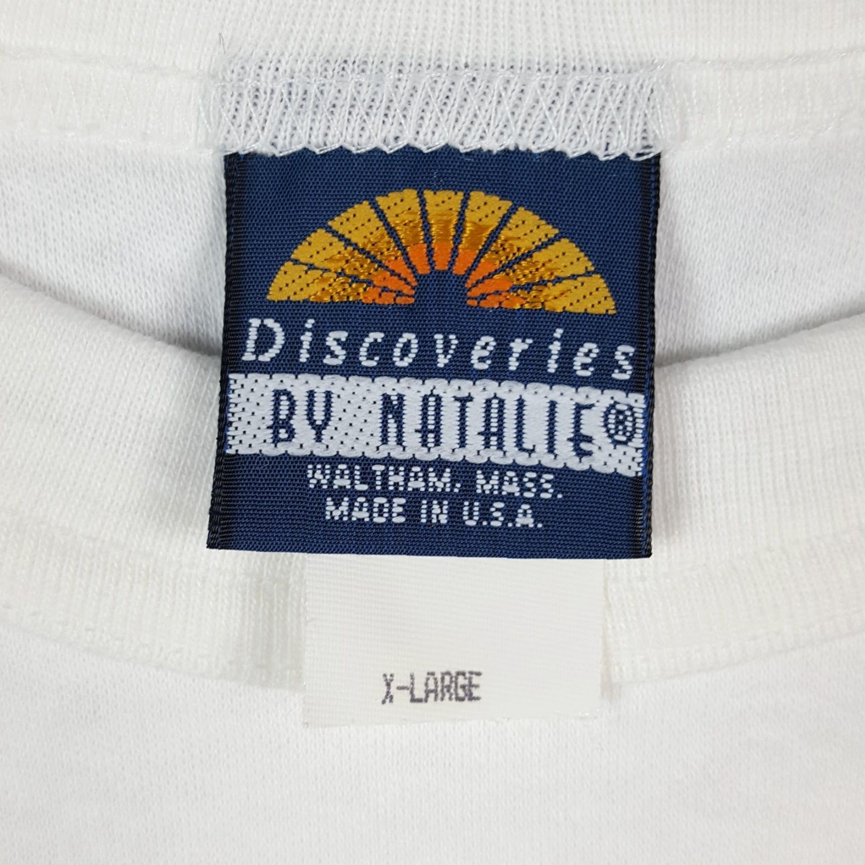 Catalina Vintage Natalie Women's XL Cotton Crew Neck T-Shirt - Oversized Summer Casual Top White 80s 90s Retro Y2K Size XL / US 12-14 / IT 48-50 - 5 Thumbnail