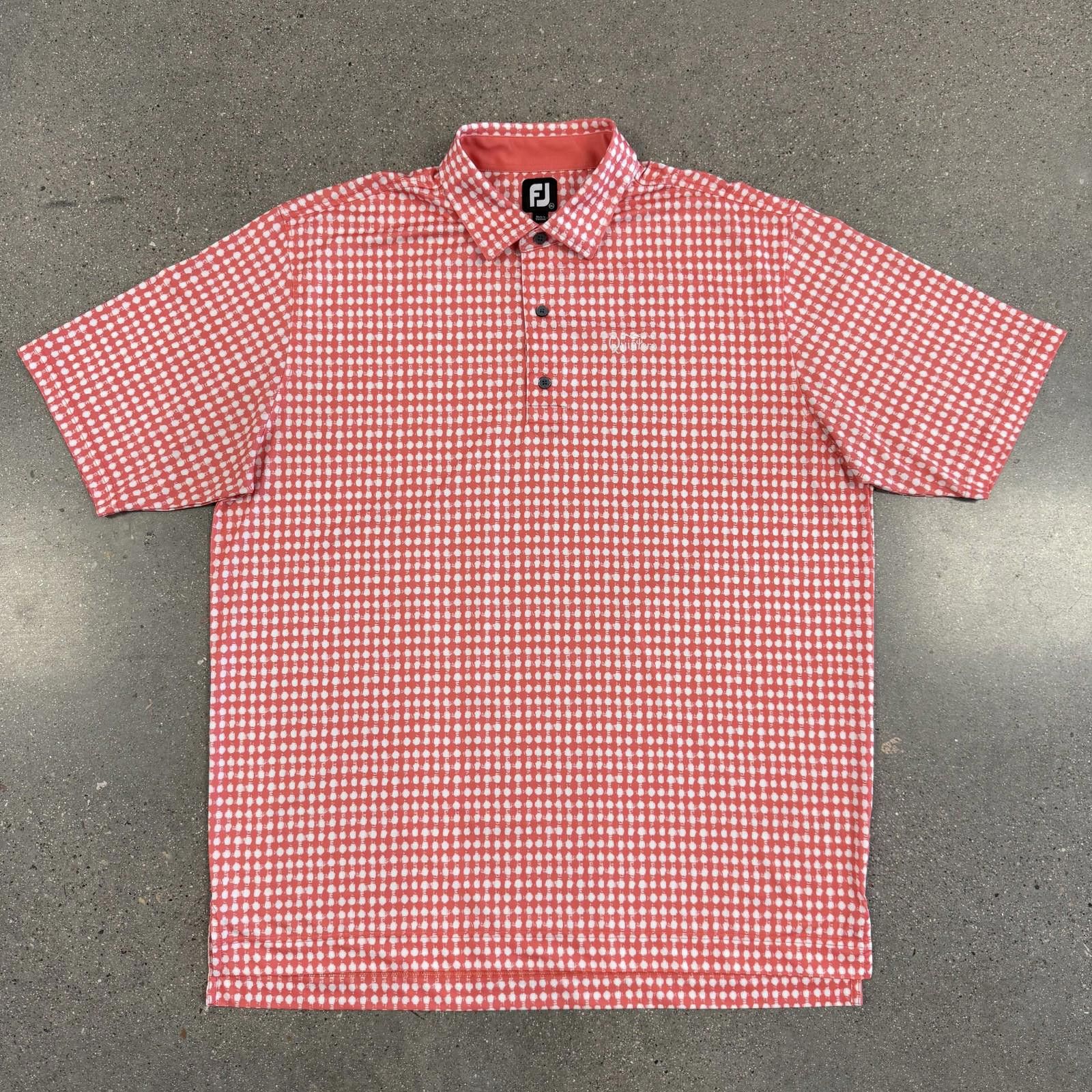 Footjoy FootJoy Polo Shirt Mens 2XL Golf Quintero Stretch Dot Print Size US XXL / EU 58 / 5 - 7 Thumbnail