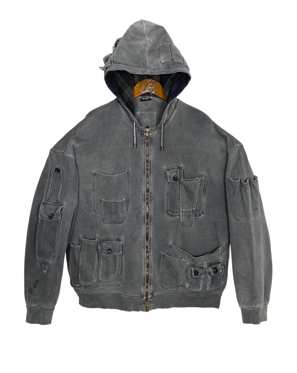 Dolce & Gabbana Archive Multipocket Washed Hoodie Italy