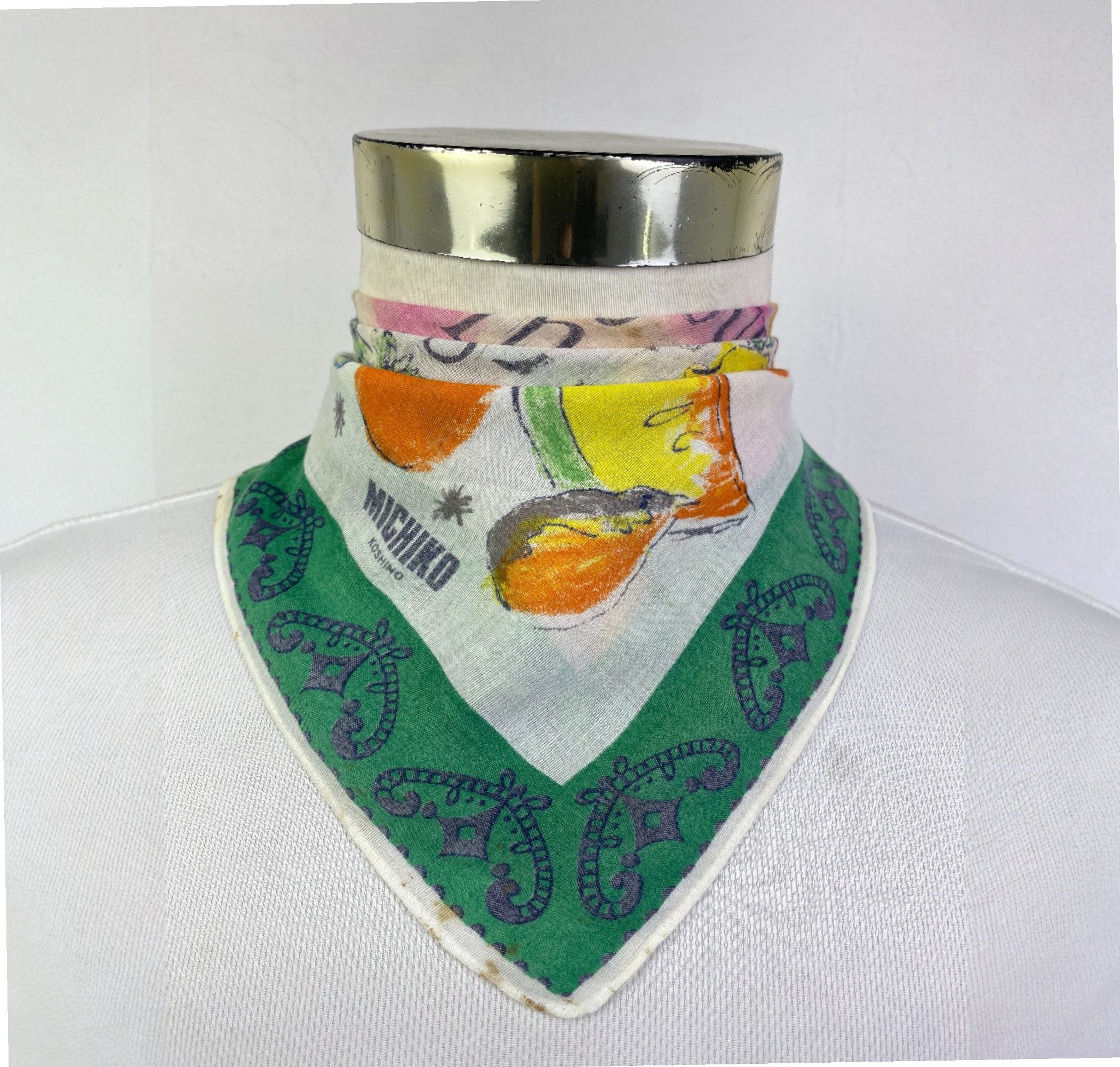 Michiko Koshino Vintage Michiko Koshino Handkerchief / Neckerchief HKC1000 Size ONE SIZE - 1 Thumbnail