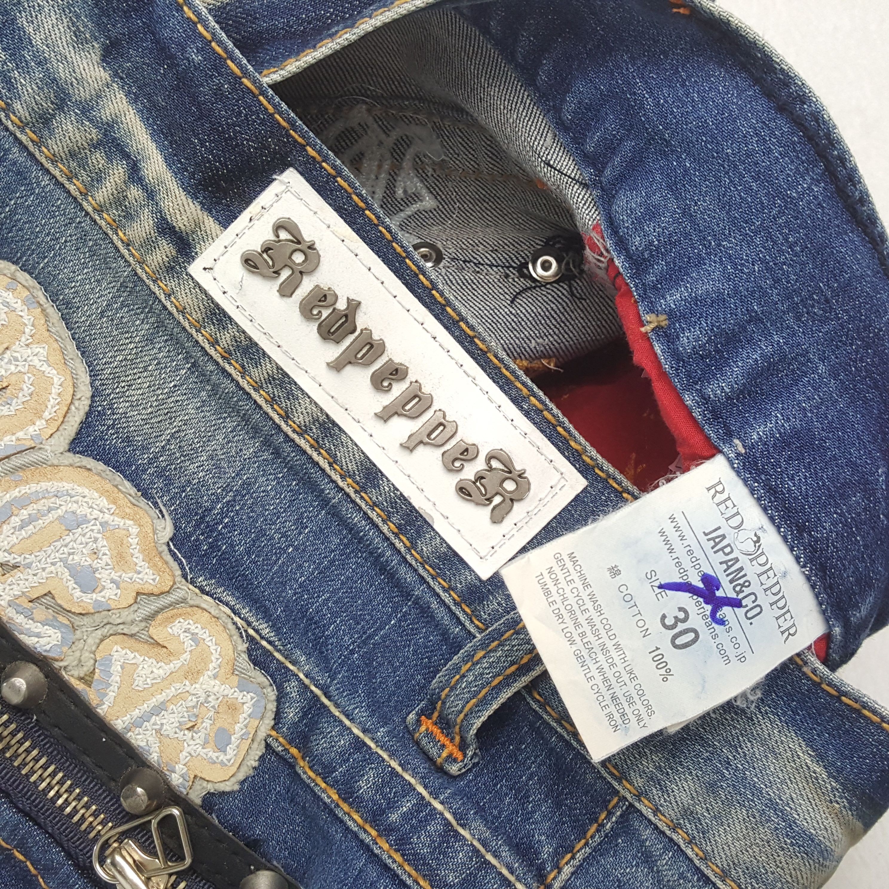 Vintage RED PEPPER Fashion Streetwear Style Jeans Size US 32 / EU 48 - 14 Thumbnail