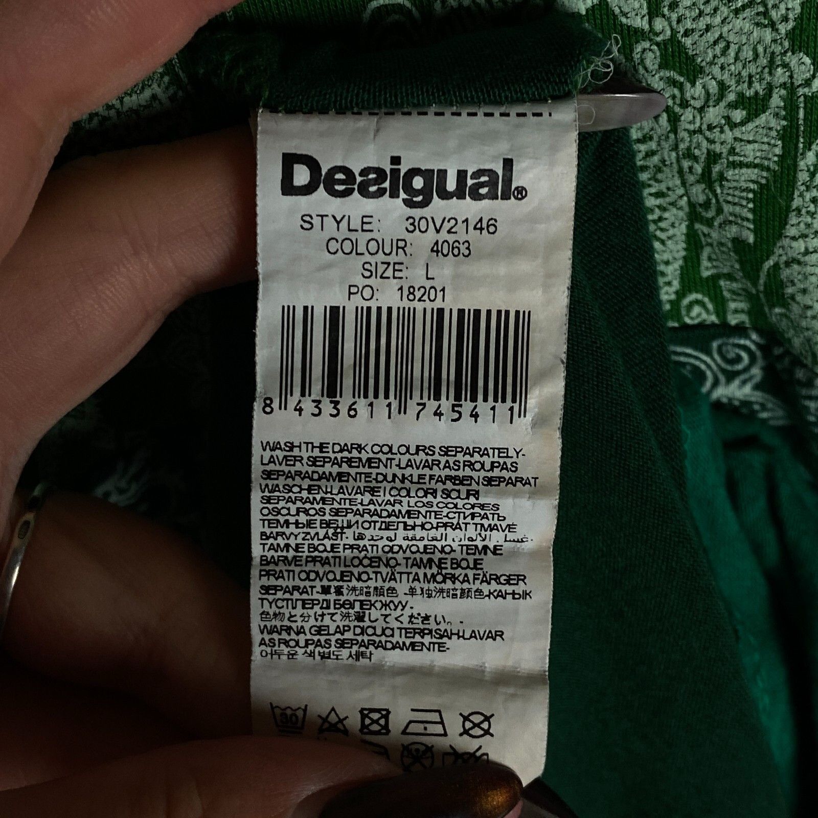 Desigual Desigual Dress Women's Size L Multicolor Short Sleeve ` Size L / US 10 / IT 46 - 6 Thumbnail