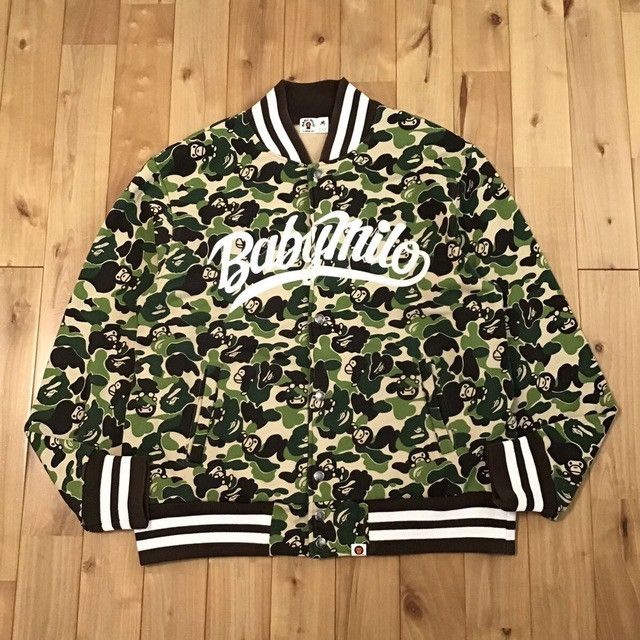 Bape × Nigo BAPE ABC milo camo sweat varsity jacket a bathing ape NIGO Size US M / EU 48-50 / 2 - 1 Thumbnail