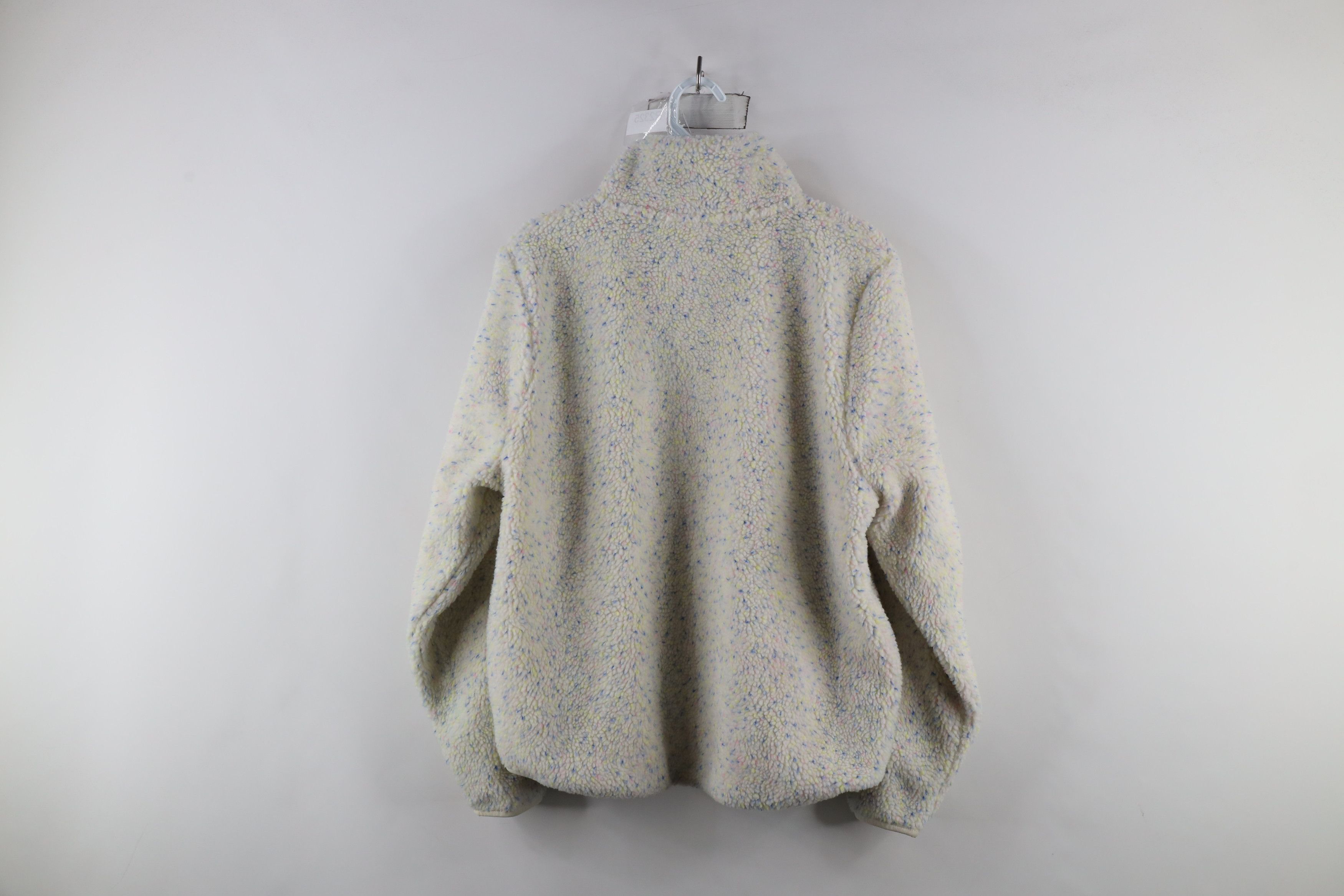 J.Crew × Vintage J Crew Fleck Deep Pile Fleece Full Zip Jacket Polyester Size M / US 6-8 / IT 42-44 - 8 Thumbnail