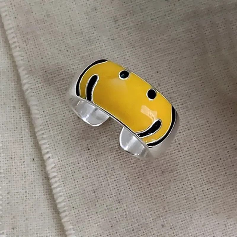 Designer × Jewelry Smile Face Ring Size ONE SIZE - 1 Thumbnail