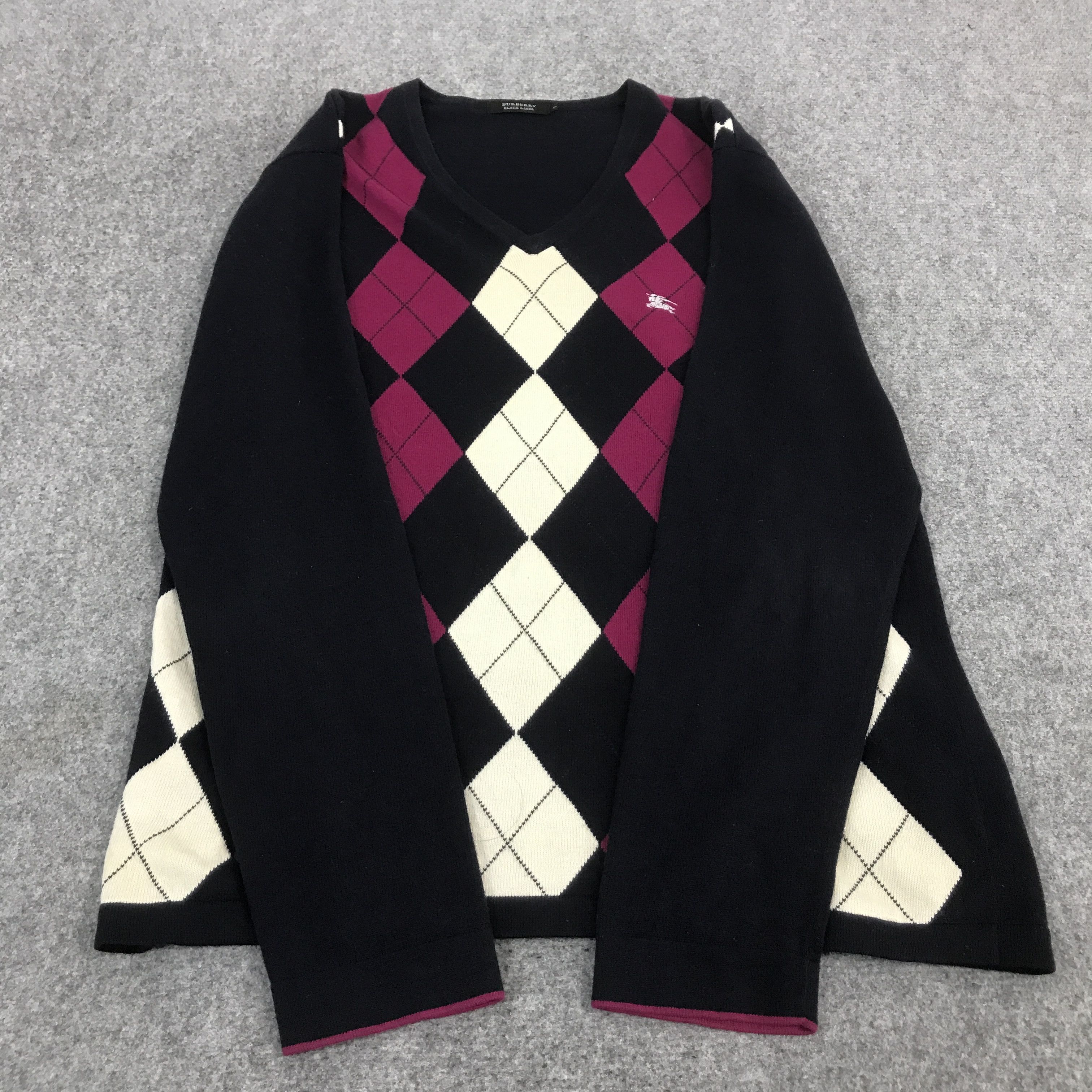 Burberry BURBERRY BLACK LABEL NECK V DESIGN KNITWEAR Size US M / EU 48-50 / 2 - 8 Thumbnail