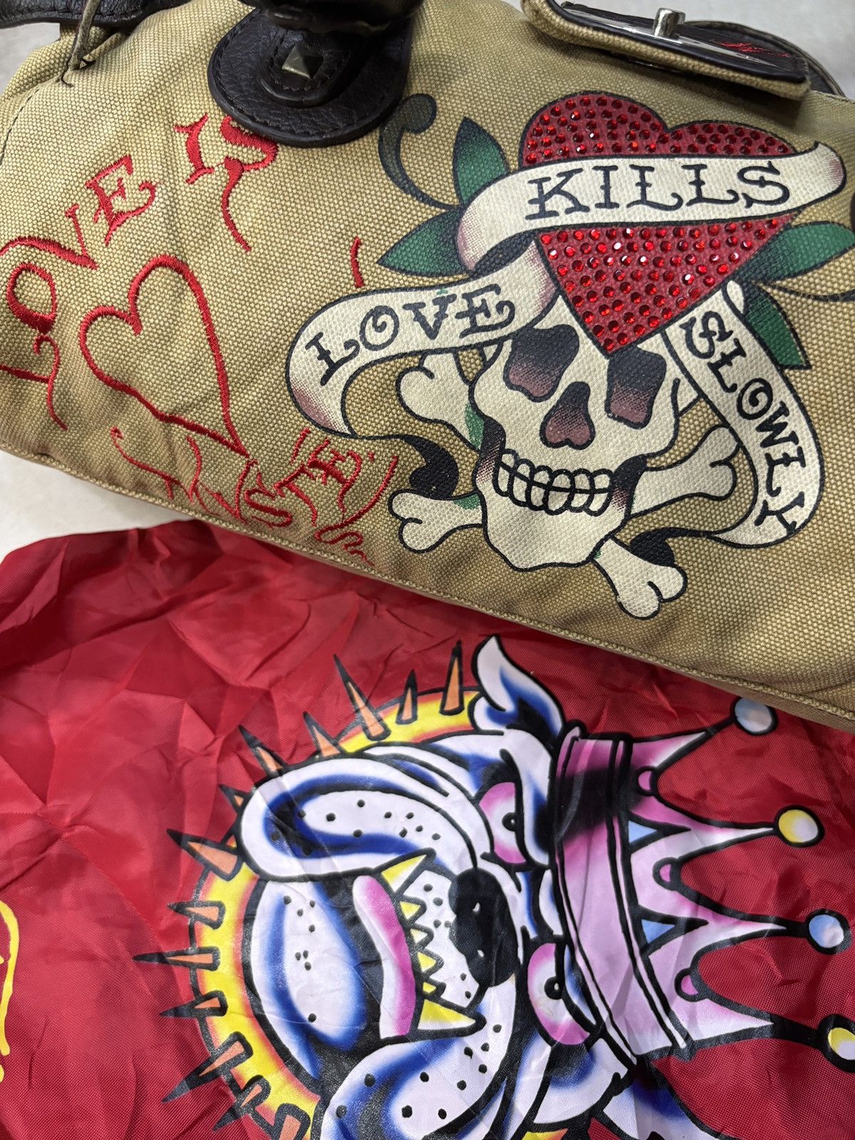 Ed Hardy Ed Hardy Love Kills Slowly Handbag Size ONE SIZE - 1 Thumbnail