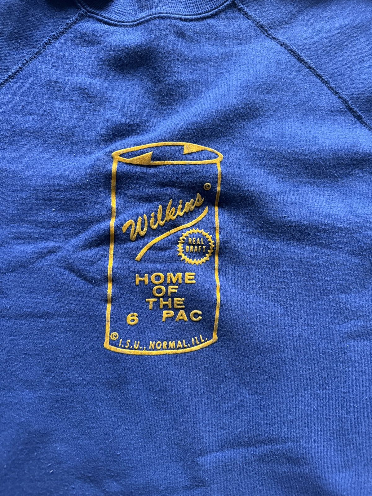 Champion True Vintage 1950s/60s Flock Print Wilkins Beer Sweatshirt S Size US S / EU 44-46 / 1 - 4 Thumbnail