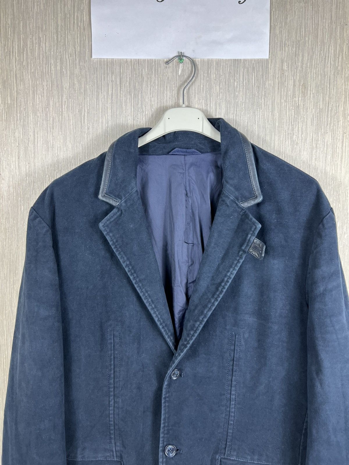Versace Versace collection classic navy blazer jacket leather luxury Size US L / EU 52-54 / 3 - 4 Thumbnail