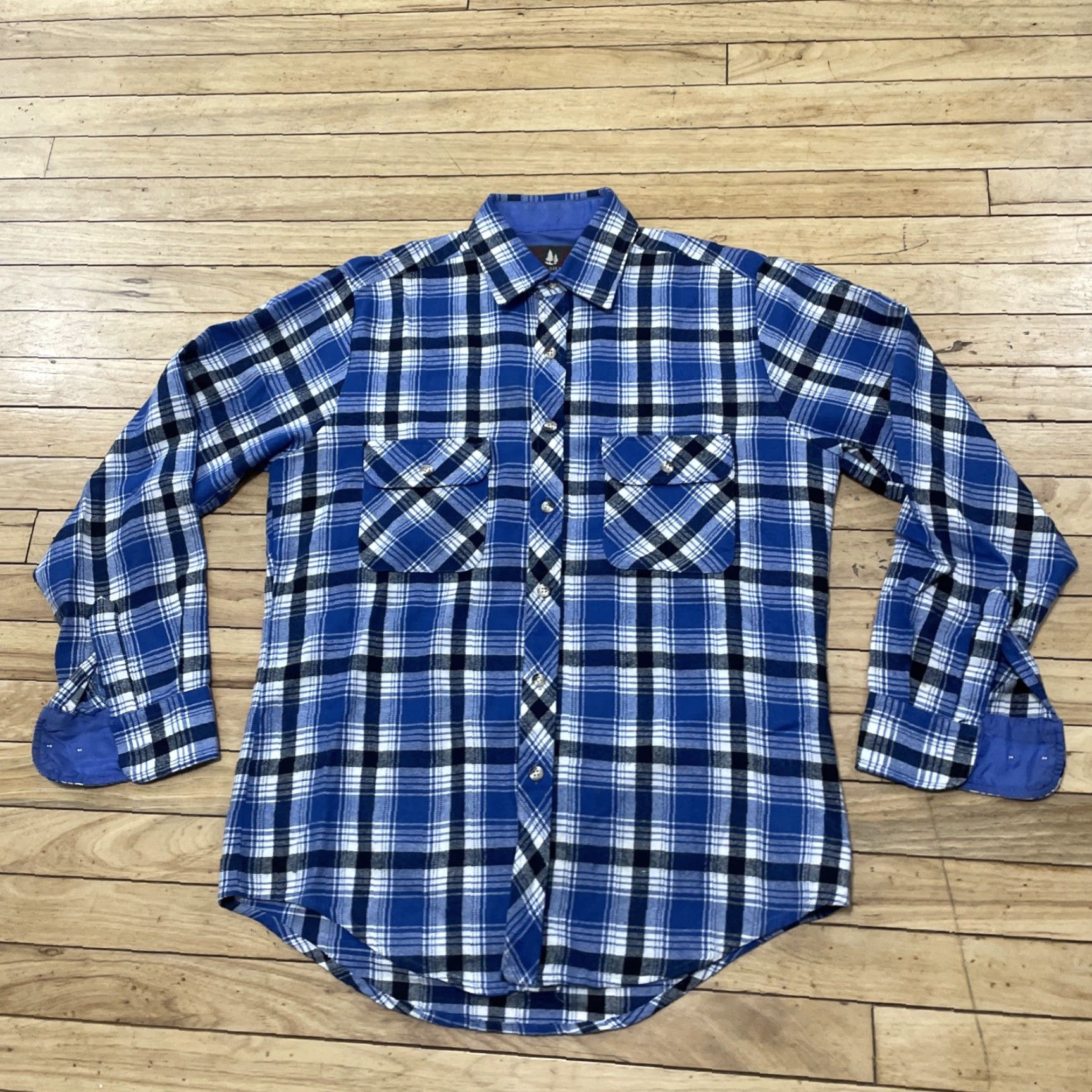 High Sierra VINTAGE High Sierra Flannel Shirt Men M Blue Plaid Western 90s Light Cotton Button-Up Redefined for Search (90s, western, vintage) Mens Size US M / EU 48-50 / 2 - 3 Thumbnail