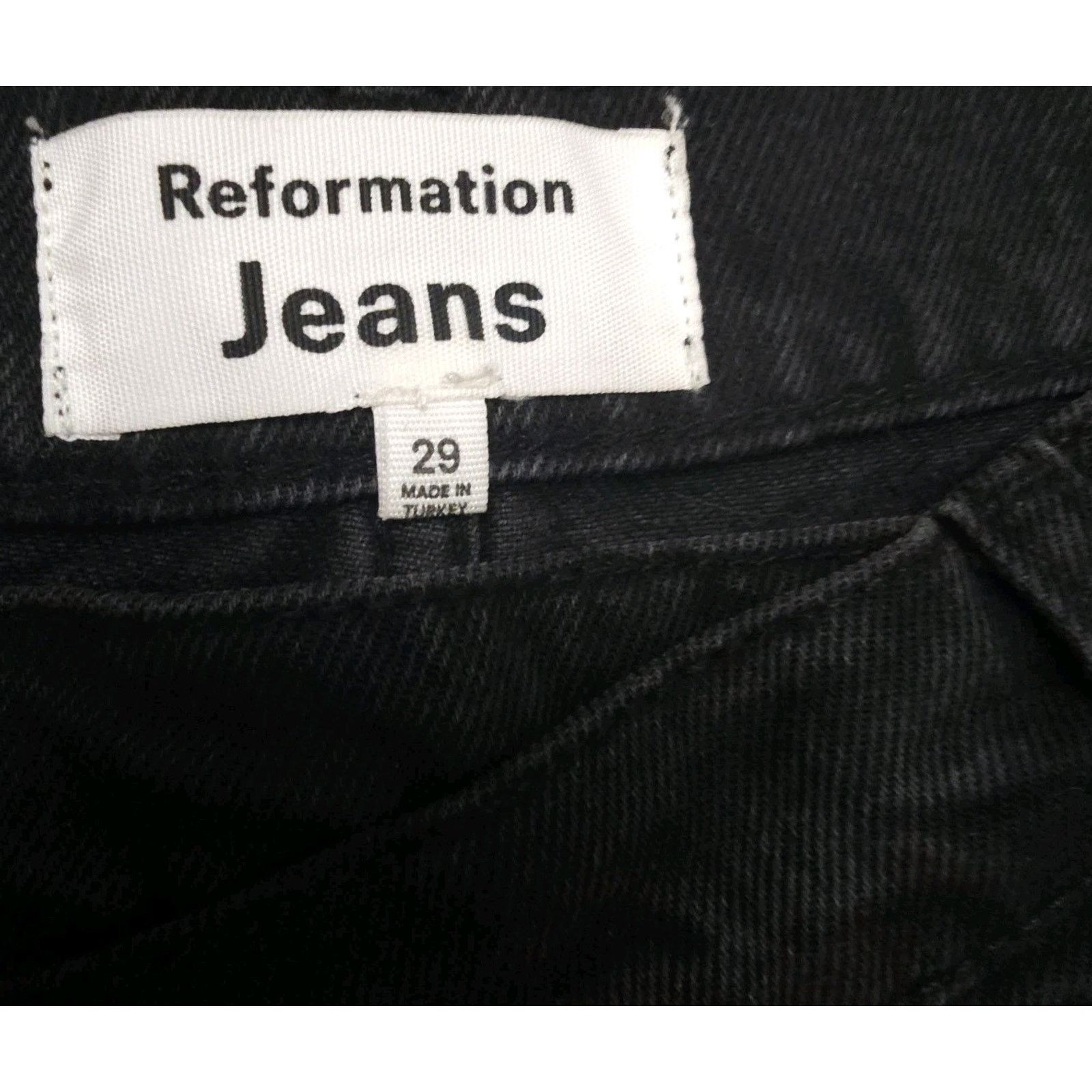 Reformation Reformation Nila Long Denim Maxi High Slit High Waist Galway Size 29" - 6 Thumbnail