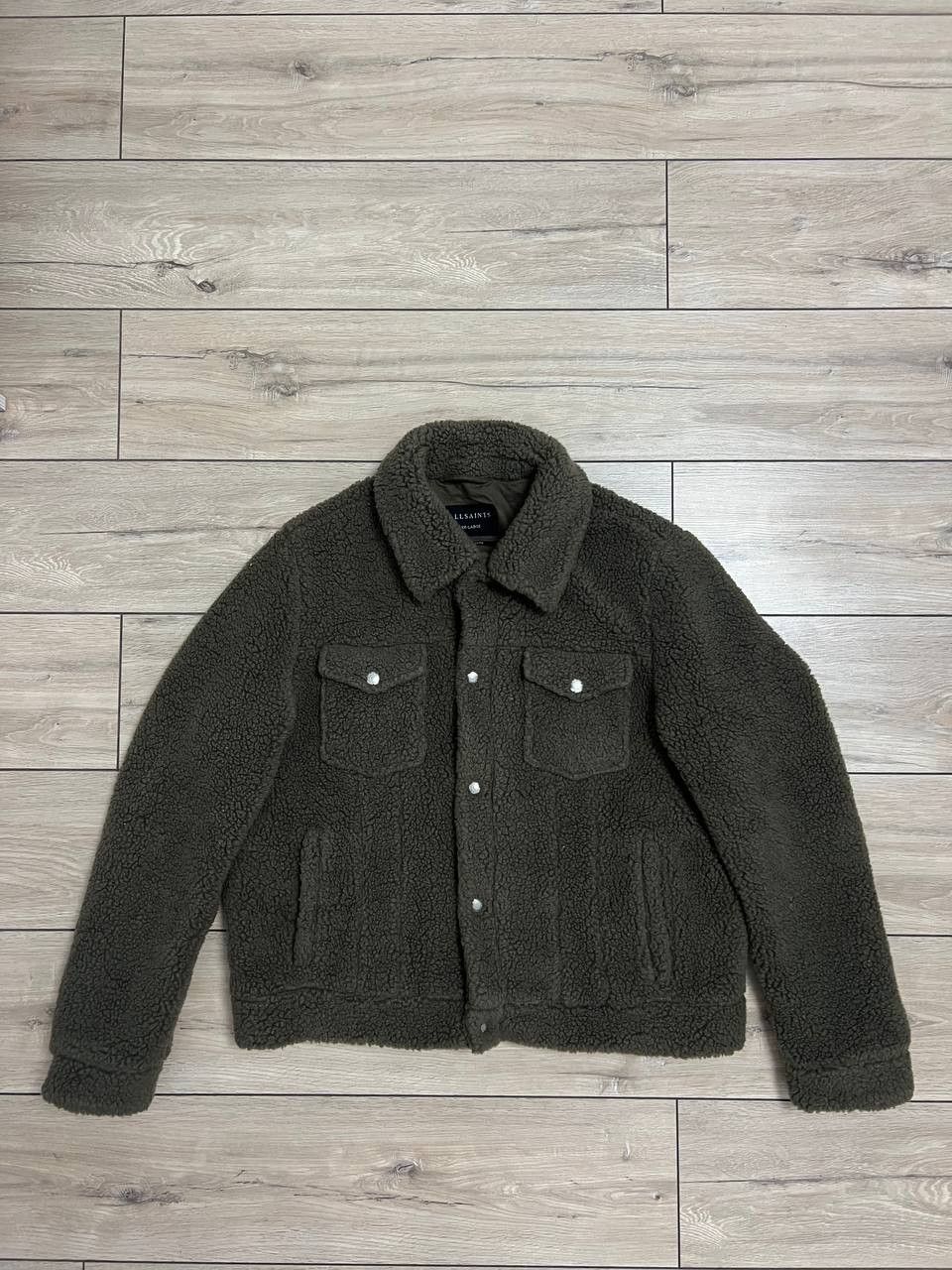 Allsaints Allsaints Bevin Sherpa Trucker Jacket Khaki Shirt 2XL Teddy Size US XXL / EU 58 / 5 - 4 Thumbnail