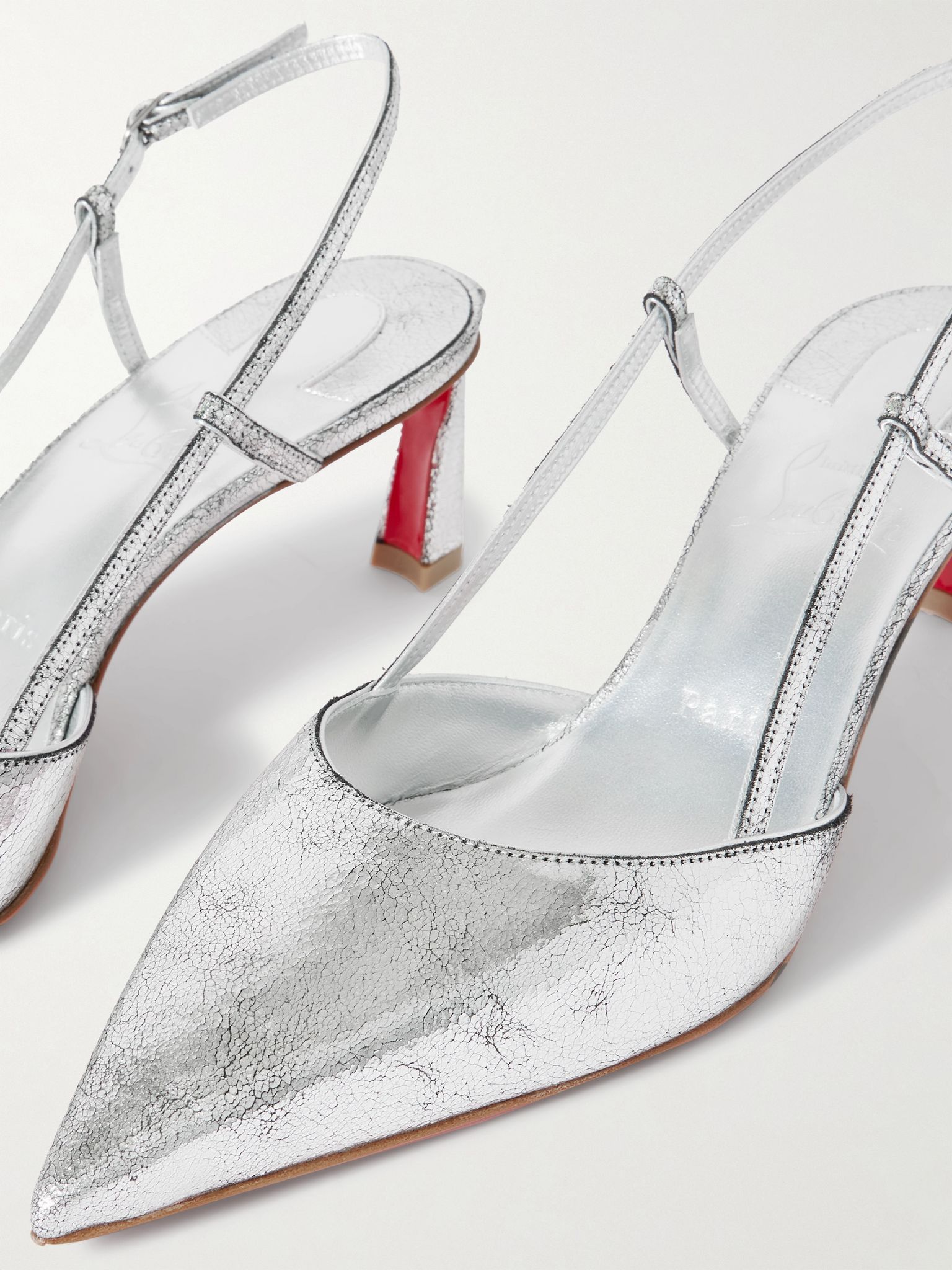 Christian Louboutin o1s1wg111025 Pumps in Silver Size US 9 / IT 39 - 3 Thumbnail