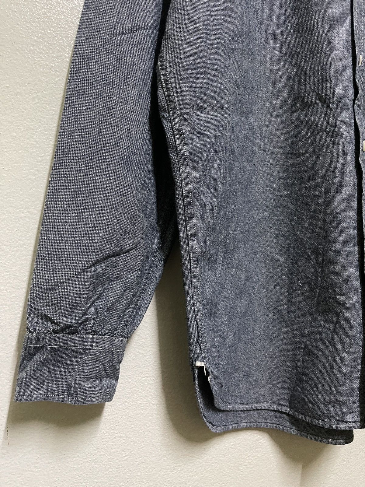 Japanese Brand Warehouse Casual Button Down Chambray Shirt 40 Size US M / EU 48-50 / 2 - 3 Thumbnail