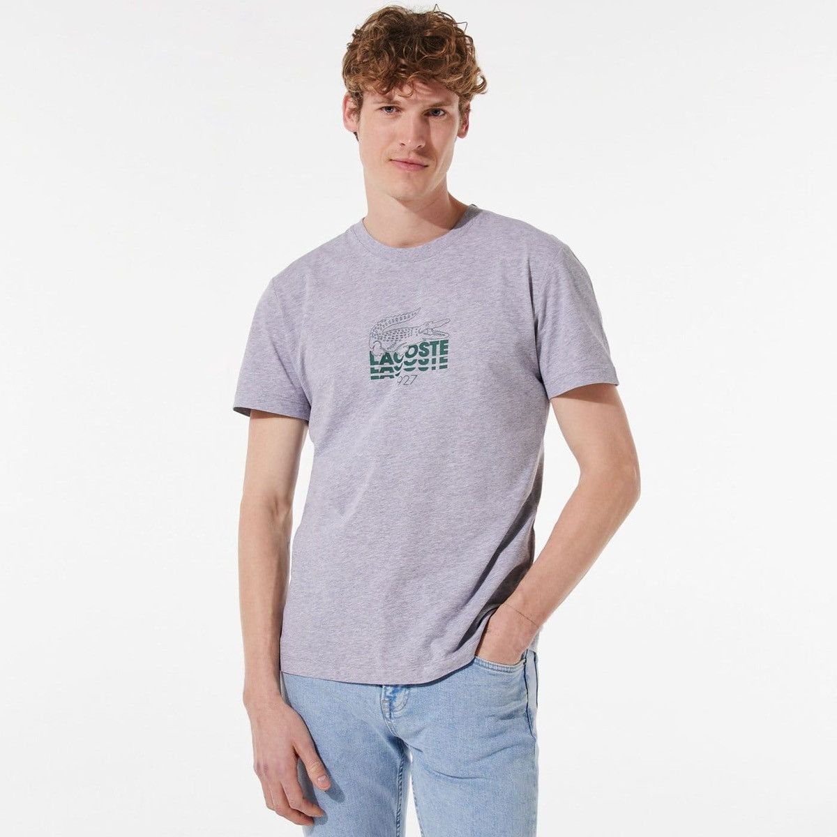 Lacoste 🇫🇷 Lacoste Regular Fit T-Shirt Made in France Rare Size US XXL / EU 58 / 5 - 3 Thumbnail