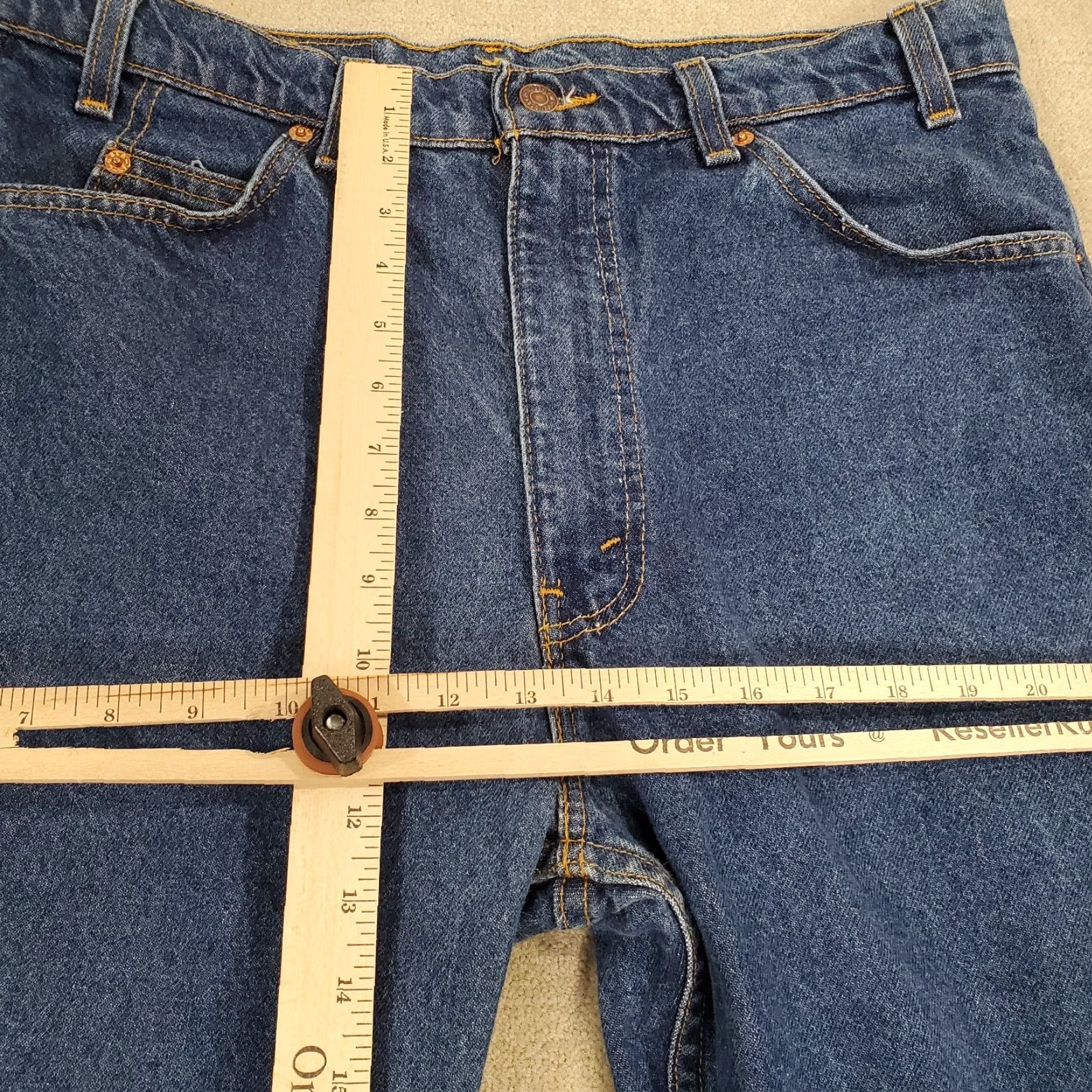 Levi's VINTAGE Levi's Jeans 517 Men's 36x36 Blue Bootcut Dark Made In USA 90s Regular Mens Size US 36 / EU 52 - 4 Thumbnail