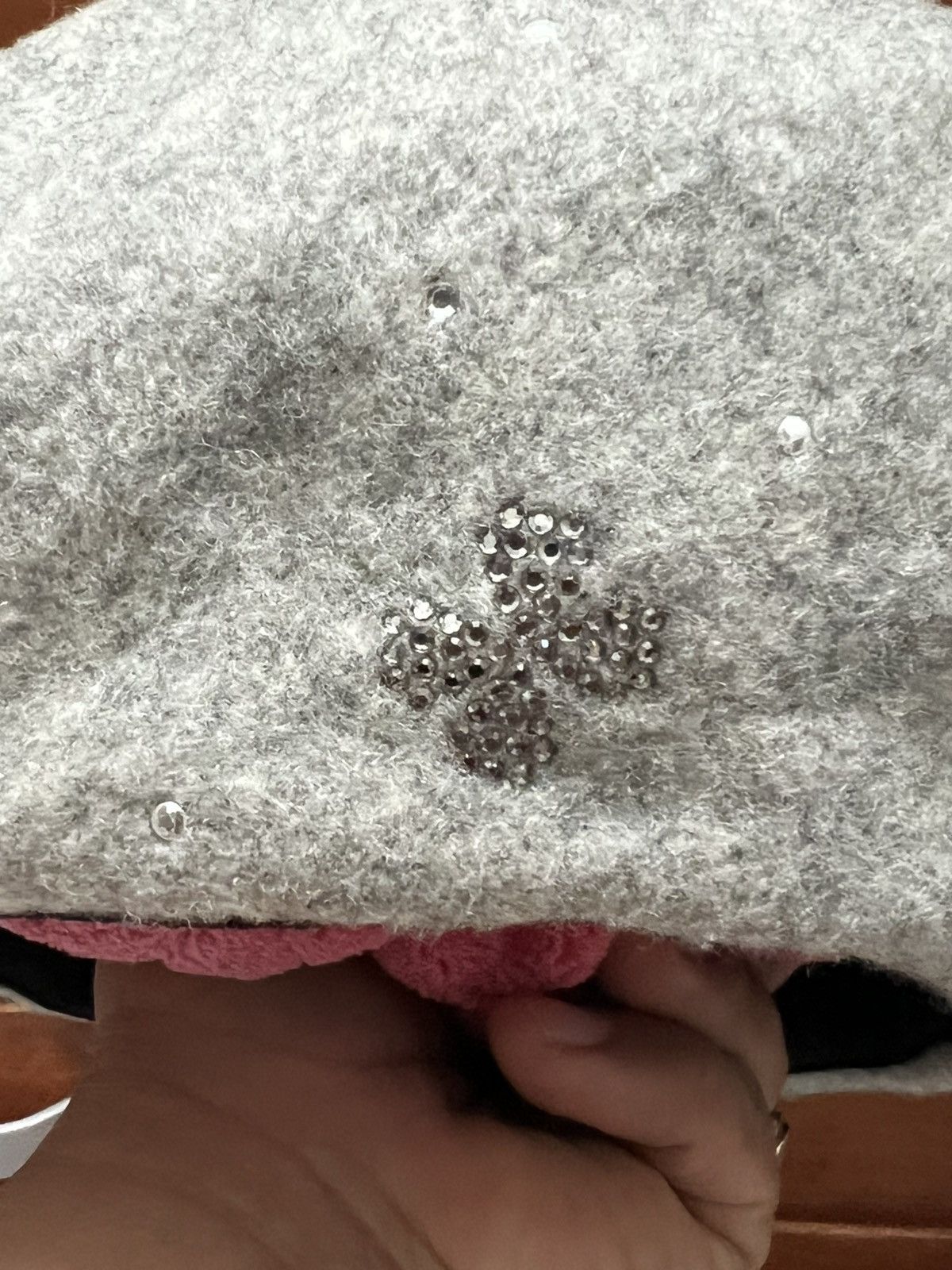 Furla FURLA Rhinestone Wool Beret hats Size ONE SIZE - 3 Thumbnail