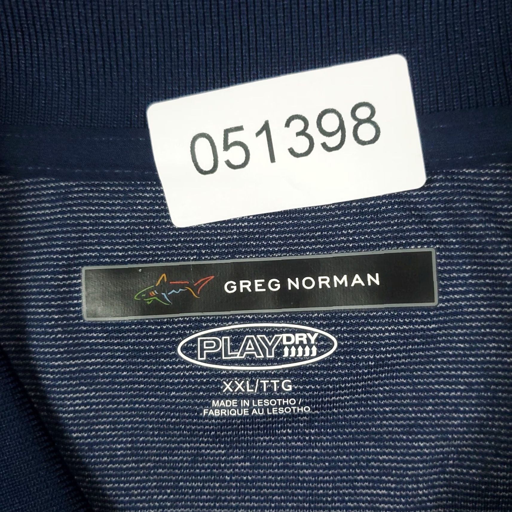 Vintage Greg Norman Polo Shirt Mens 2XL Blue Shark Casual Long Sleeve Size US XXL / EU 58 / 5 - 8 Thumbnail