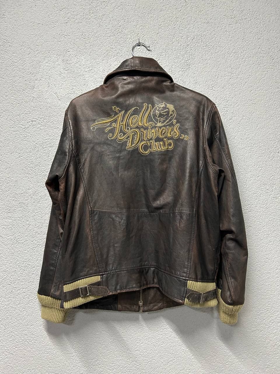 Replay Vintage Replay Hell Drivers Club mens leather jacket M Size US M / EU 48-50 / 2 - 9 Thumbnail