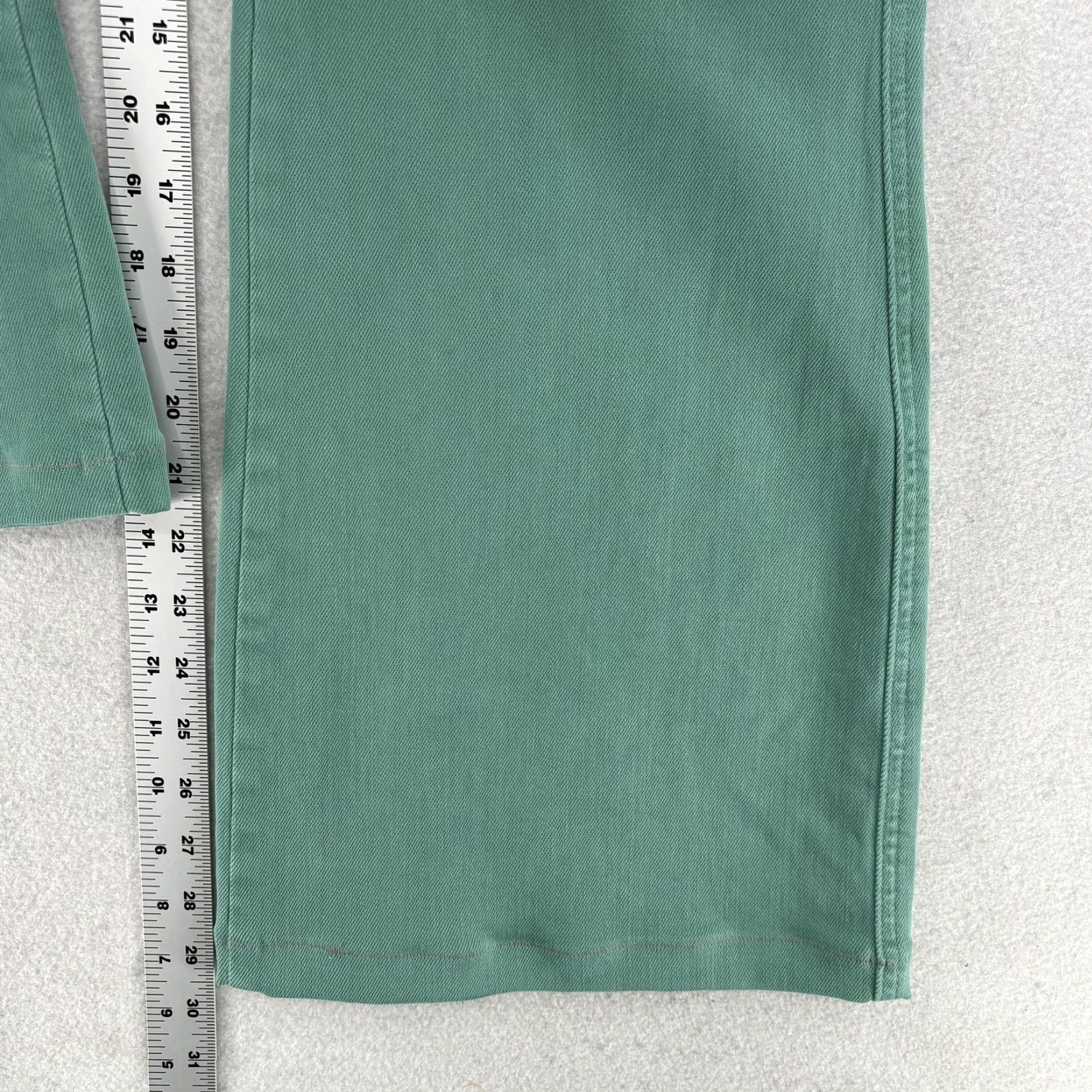Denime Judy Blue Jeans Flare Women 14W Green Medium Wash Mid Rise Stretch Denim Women Jeans 5-Pocket Design Boys? Size 36" / US 14 / IT 50 - 7 Thumbnail