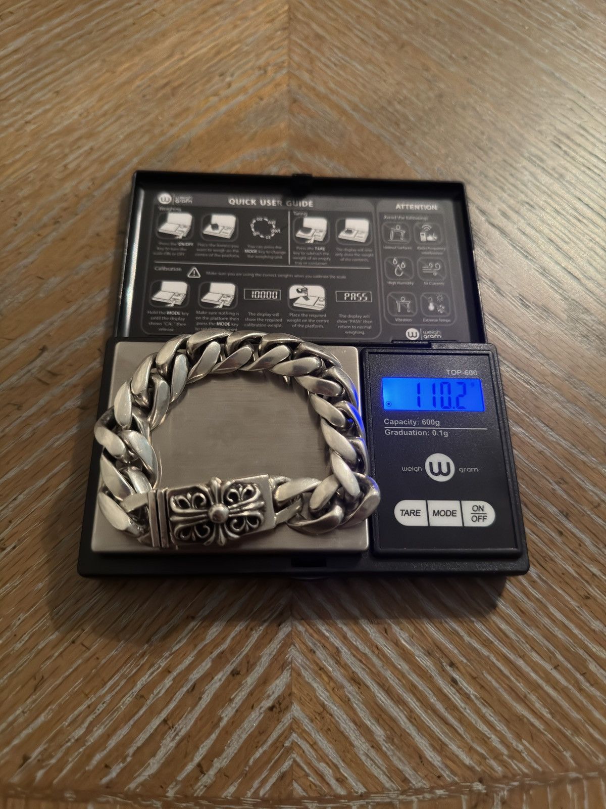 Chrome Hearts Chrome Hearts Keeper ID Cuban Link Bracelet Size ONE SIZE - 1 Thumbnail