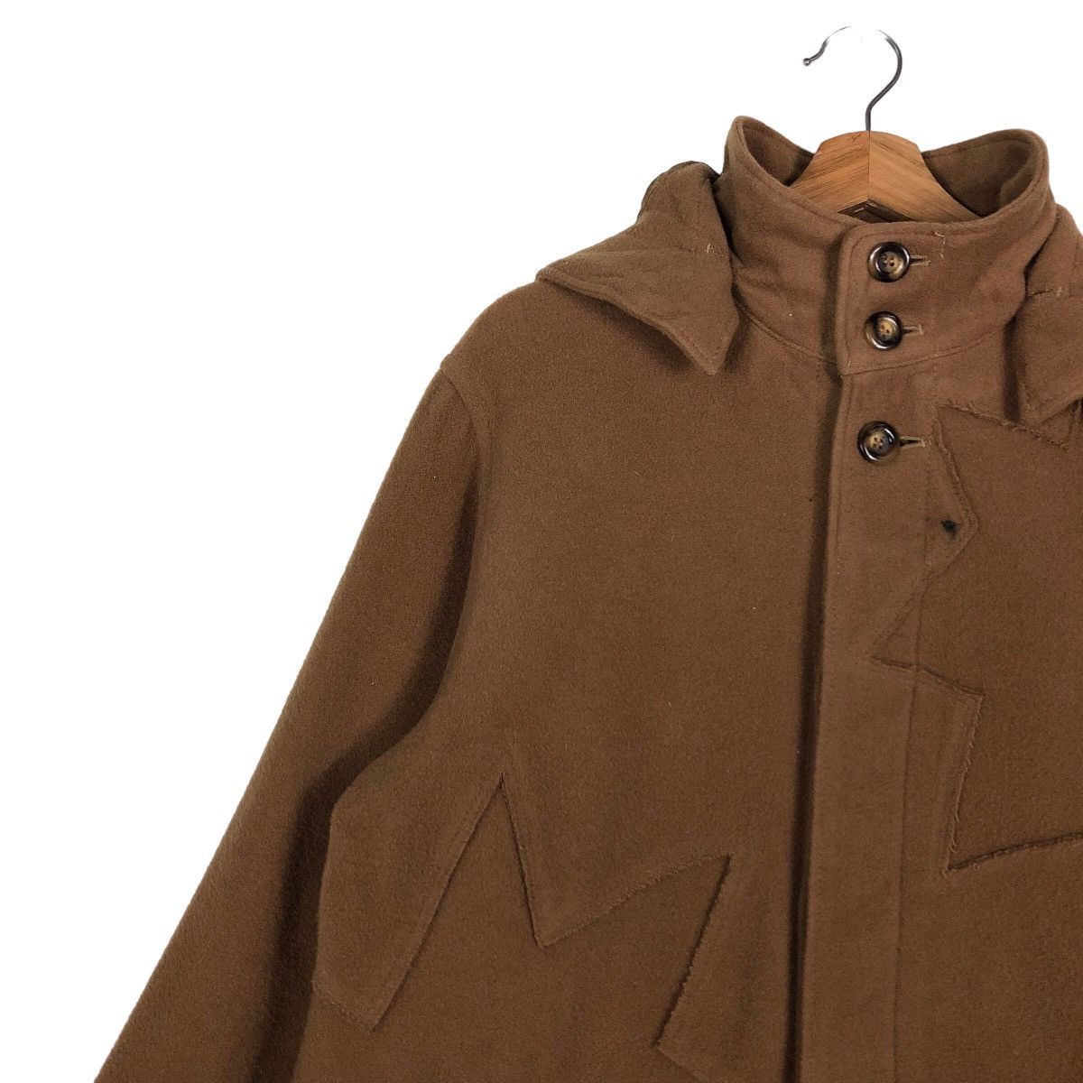 Issey Miyake 🔥Vintage Wool Chore Jacket Hoodie Issey Miyake Hai Sporting Size US M / EU 48-50 / 2 - 5 Thumbnail