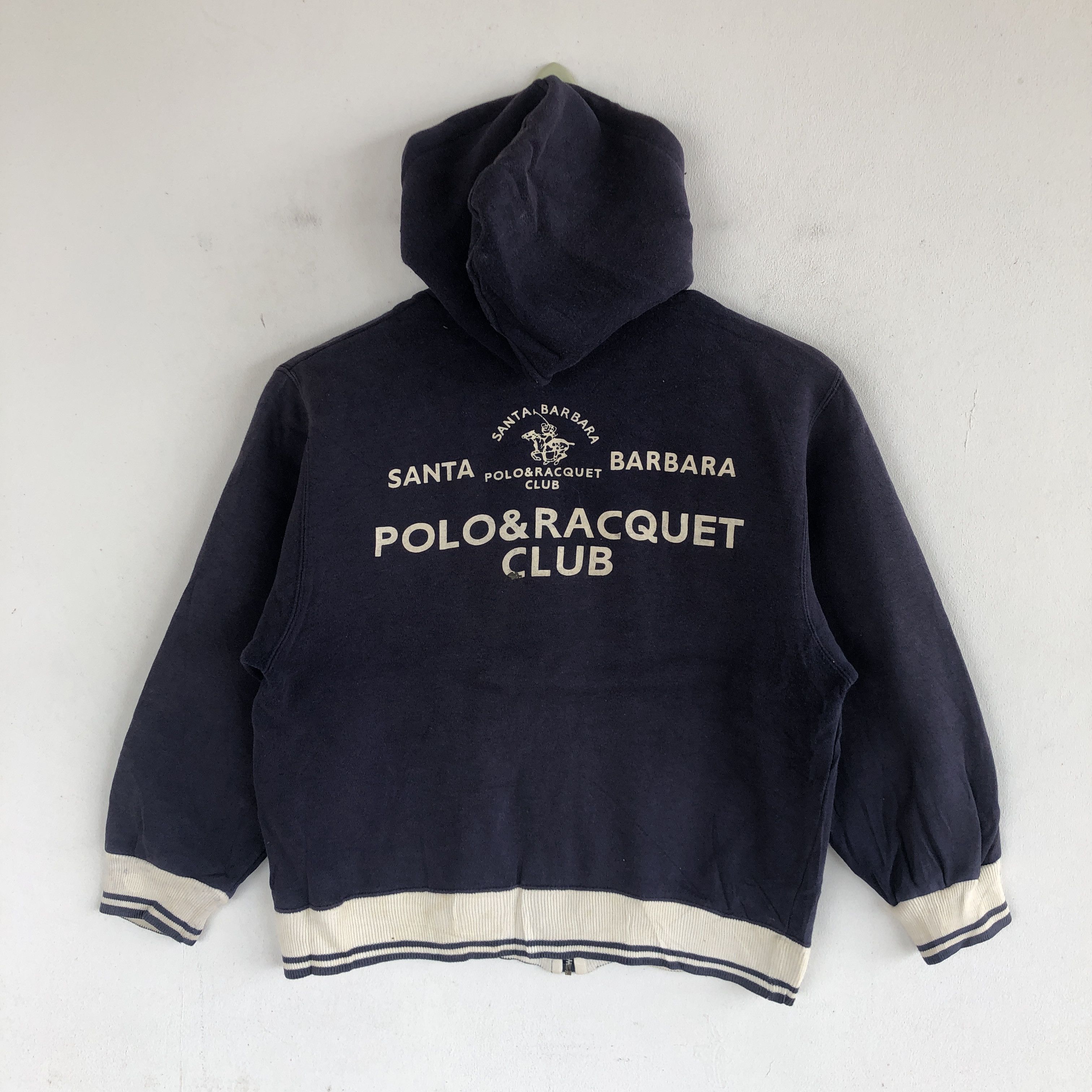 Japanese Brand × Vintage Vintage Sanra Barbara Polo Hoodie Zipper Sweater Sweatshirt Size XS / US 0-2 / IT 36-38 - 2 Thumbnail