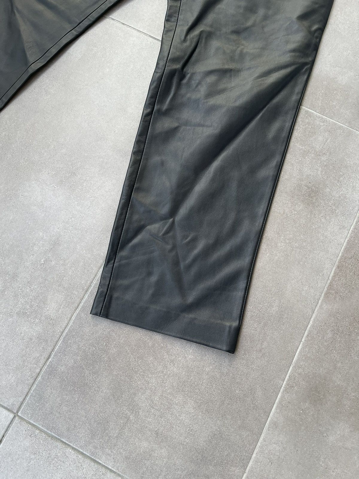 Han Kjobenhavn !DS! FW22 Han Kjobenhavn Single Suit Black Leather Trousers Size US 34 / EU 50 - 8 Thumbnail