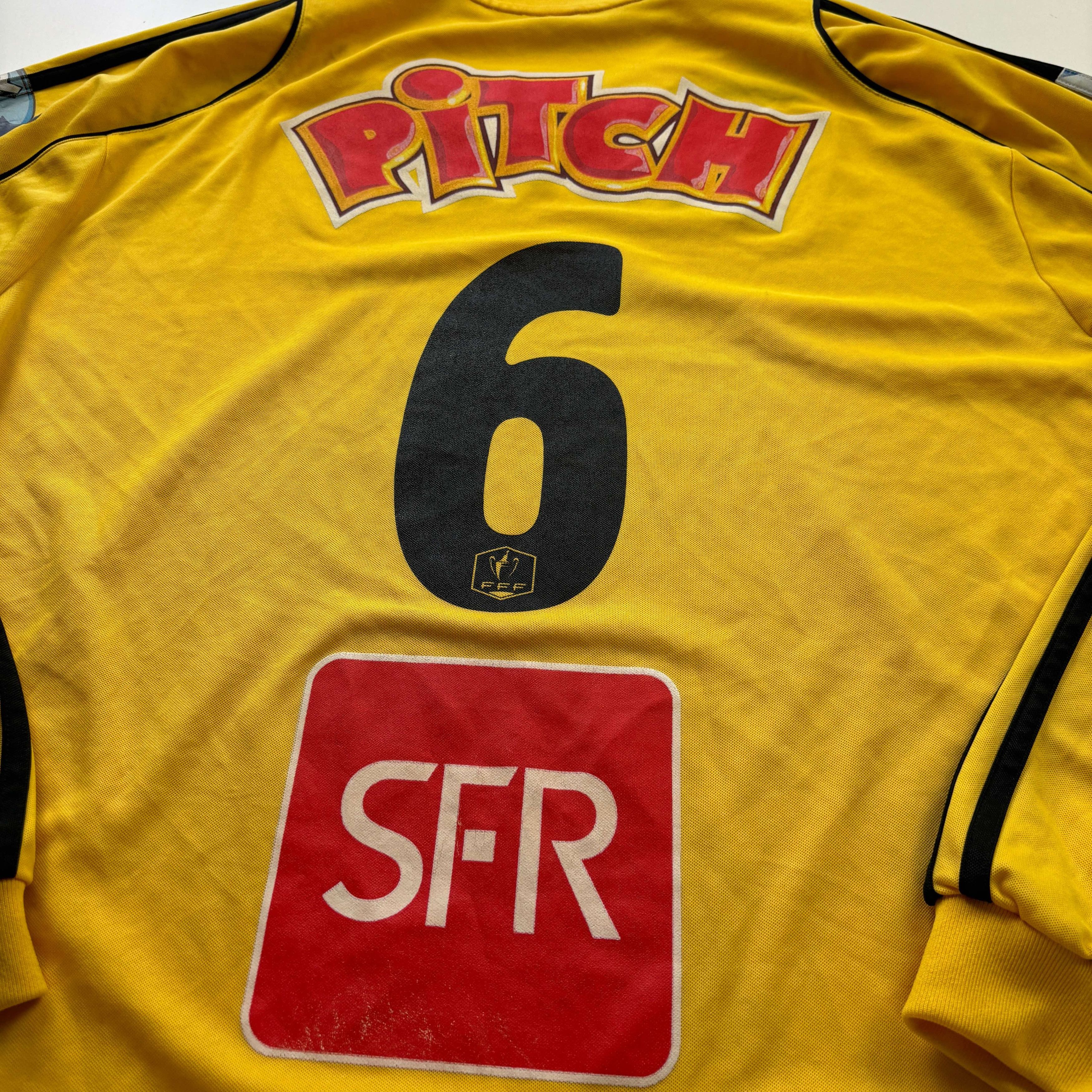Adidas MATCH WORN Coupe De France 2006-07 away #6 football jersey Size US XL / EU 56 / 4 - 8 Thumbnail