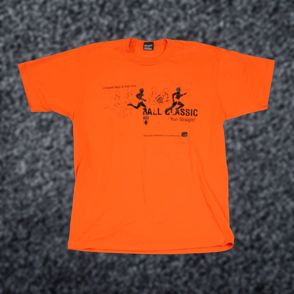 Vintage VINTAGE Screen Stars T-Shirt Boy s and Girls Club Size L 90s Orange Crew Neck Short Sleeve Size US L / EU 52-54 / 3 - 1 Thumbnail