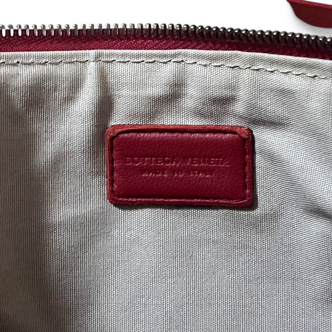 Bottega Veneta Bottega Veneta - Intrecciato Handbag Red Leather Vintage Size ONE SIZE - 8 Thumbnail