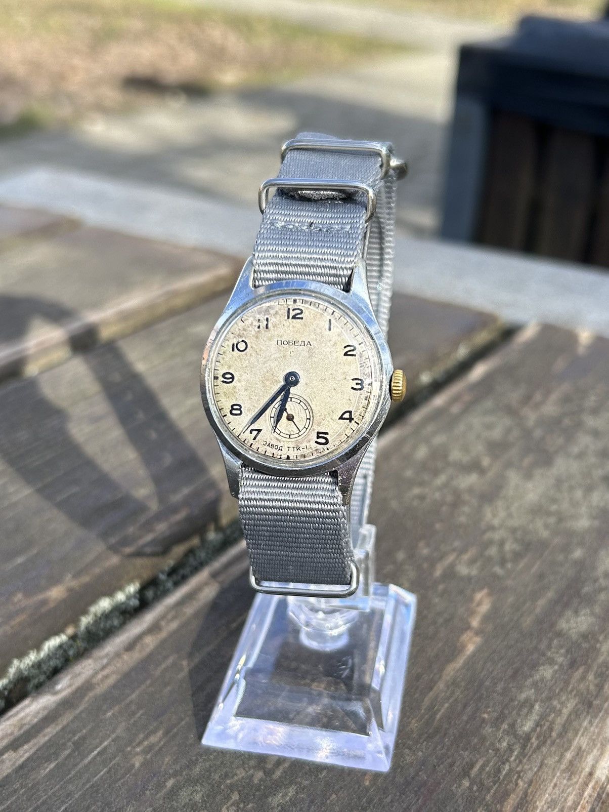 Vintage Vintage Pobeda Watch USSR Soviet Mechanical Authentic 1950s Size ONE SIZE - 9 Thumbnail
