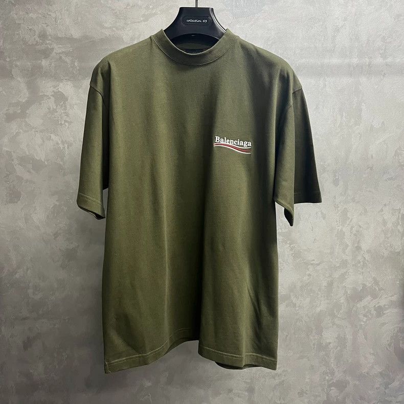 Balenciaga Balenciaga latest brown khaki green cola embroidered logo r Size US S / EU 44-46 / 1 - 1 Thumbnail